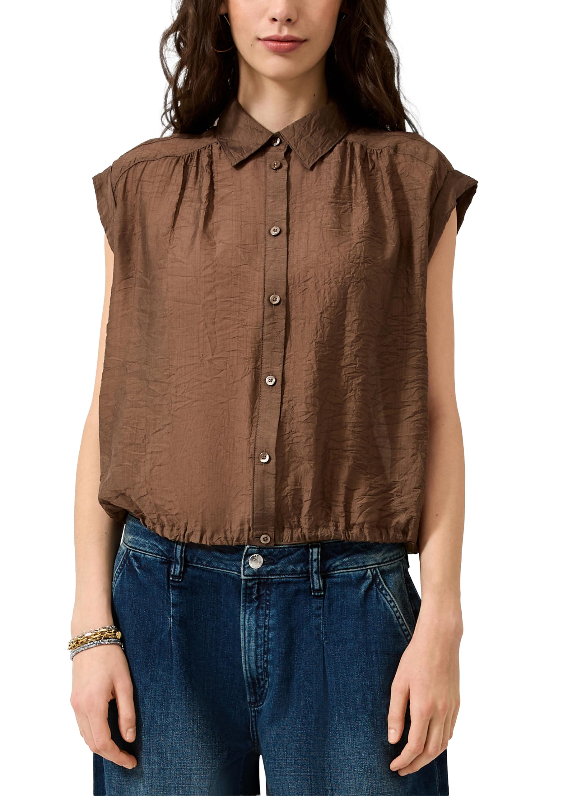 s.Oliver Bernd freier GmbH & co. kg/s.Oliver 2181179 Women's Sleeveless Blouse, Brown, 14