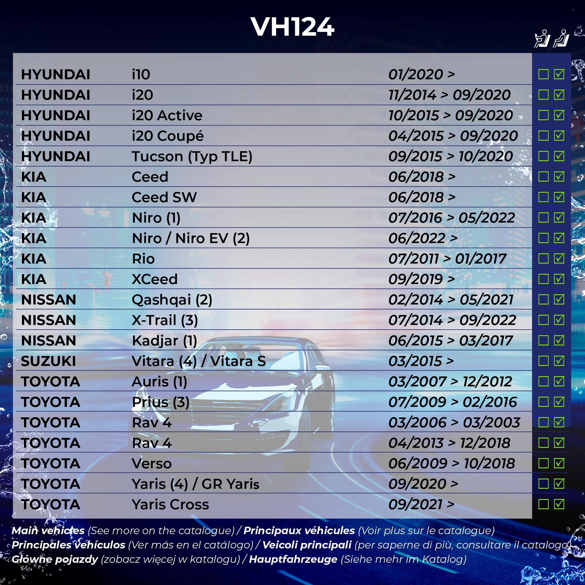 VALEO Silencio Wycieraczki - VH124 - Hybrydowe Pióro Wycieraczki Klasy Premium na Caly Sezon 400mm - Przód - Jedna Sztuka - 574724