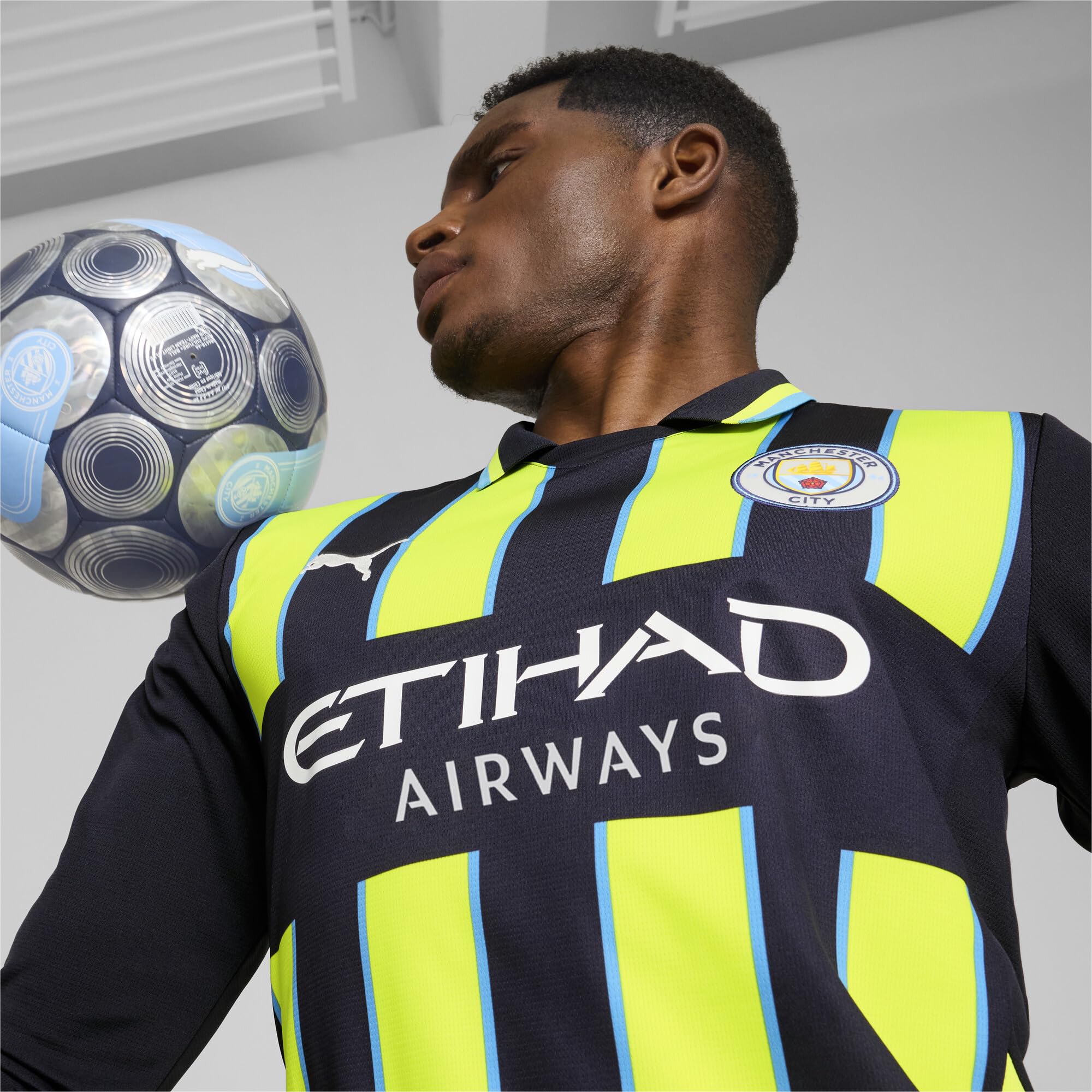 PUMA Manchester City Away Shirt Long Sleeve 2024/25 Season - Replica - Men - New Navy - Size: M - Image 2