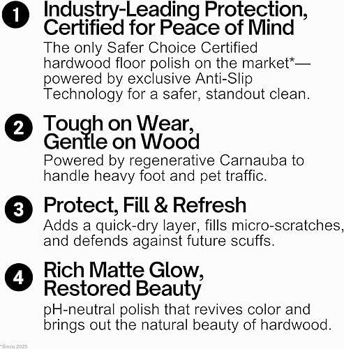 Miniatura 9 de Quick Shine Brillo y pulido de suelo de madera dura de alto tráfico 1 botella