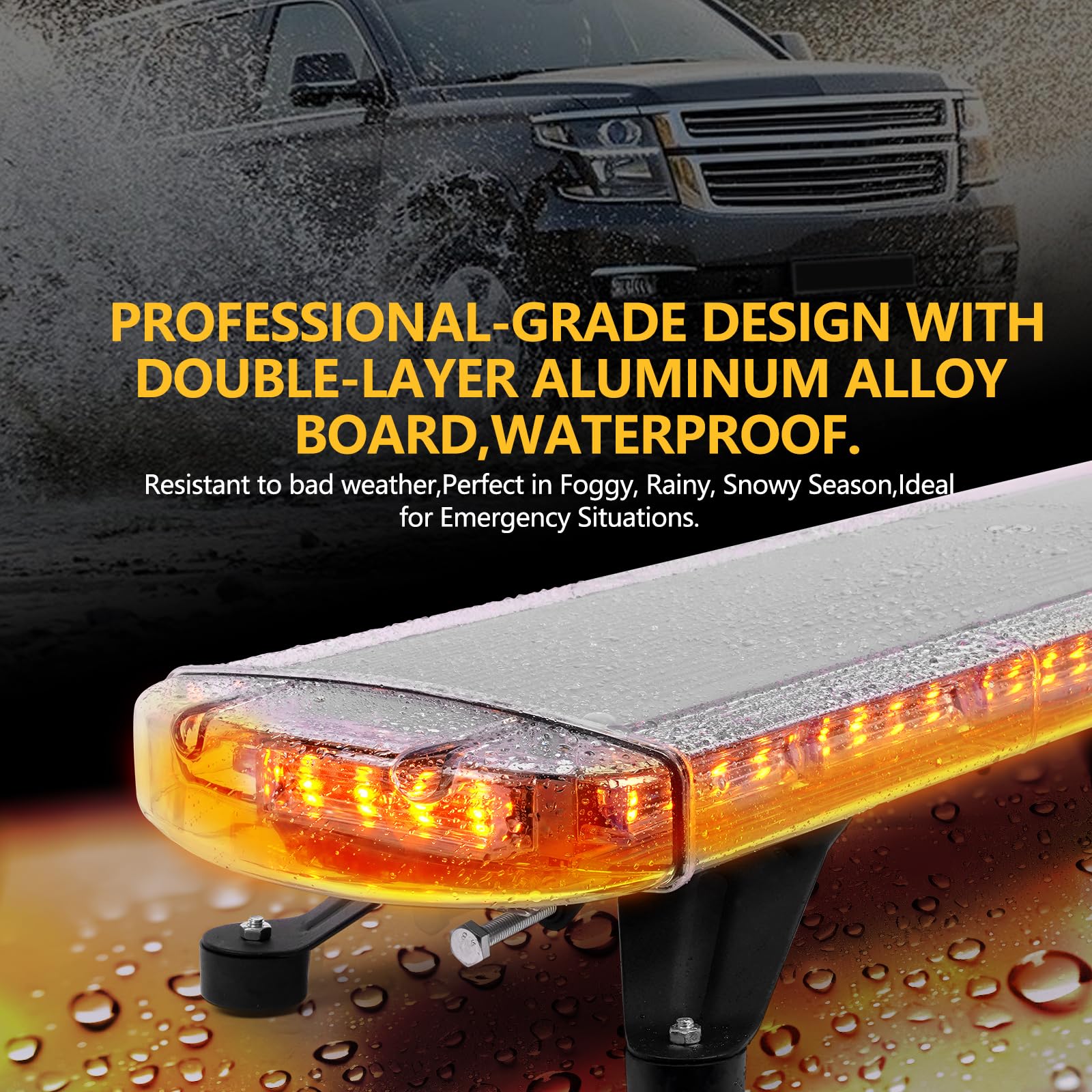 Confezione Da 3 LED Ambra, Luci Di Avvertimento Lampeggianti A Led Illuminazione Di Emergenza Per Auto Sicurezza Automobilistica Per Veicoli Barche Campeggio Escursionismo Bordo Strada 84619166 - Foto 9