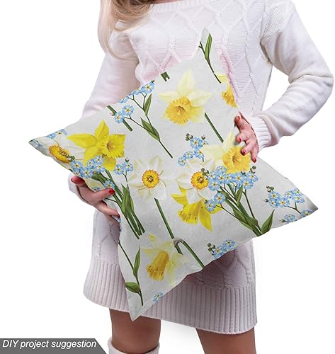 Miniatura 450 de Lunarable - Tela para amantes de perros de The Yard, patrón divertido de animales de dibujos animados en posiciones caprichosas estirando y Beige y