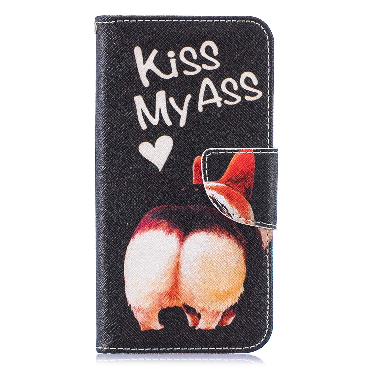 Huzhider Samsung S10E Phone Case, PU Leather Wallet Case Flip Notebook TPU Shockproof Shell Slim Fit Protective Cover for Samsung Galaxy S10E with Card Holder Magnetic Closure - Ass