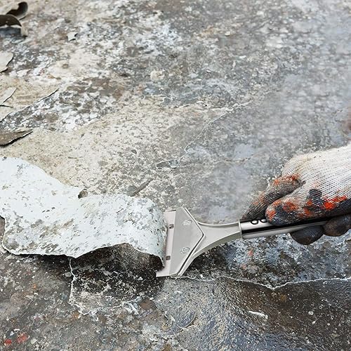 Miniatura 2 de Mudder Rascador de hoja de afeitar de 4 pulgadas, papel tapiz para azulejos de piso, herramienta raspadora alisadora con hoja de repuesto para