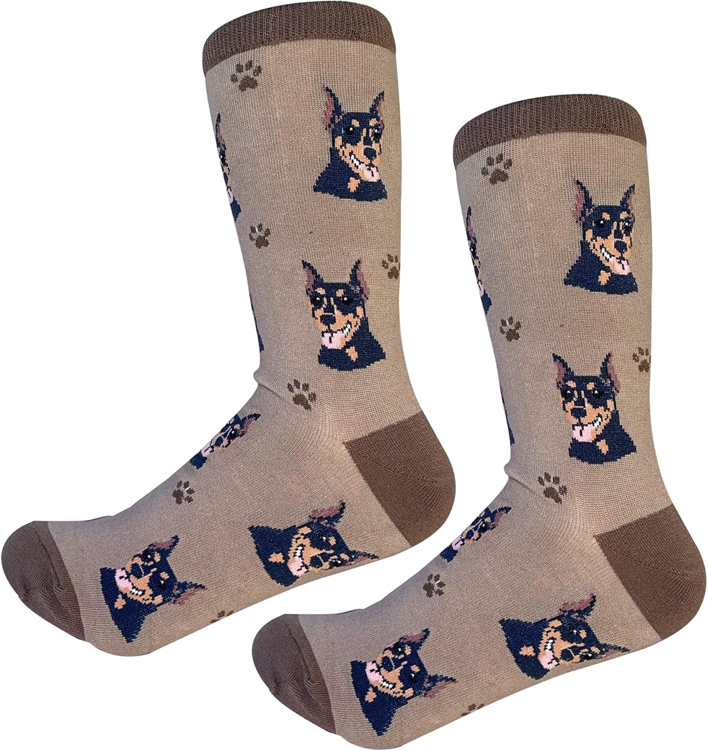 Sock Daddy Doberman Dog Breed Socks 1 pair Unisex by E&S Pets