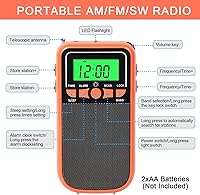Vista 3 de Radio portátil (naranja)