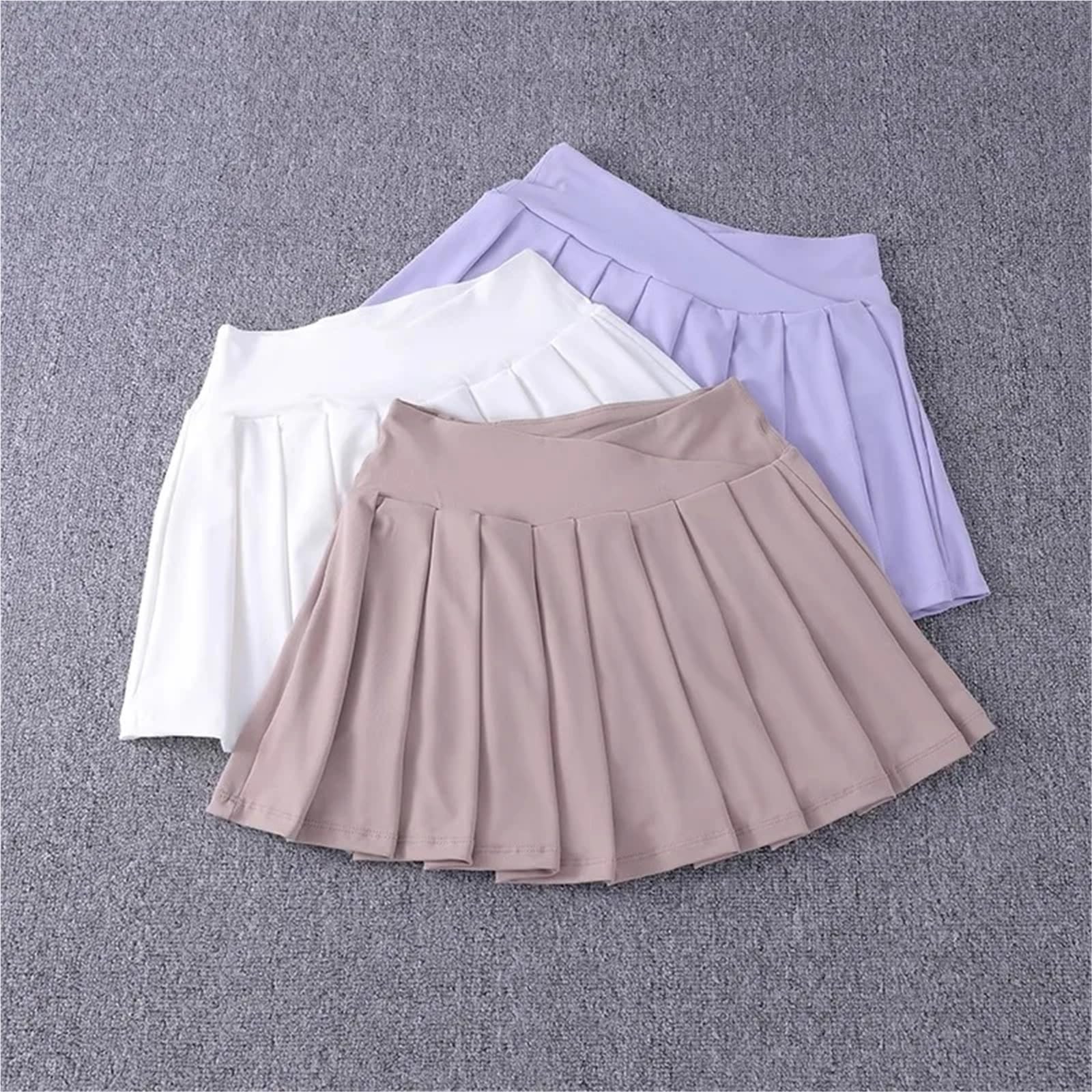 Gonne da Tennis plissettate Donna, Gonna Sportiva a Vita Media for Sport Casual all'aperto, gonne-Pantaloncini Golf