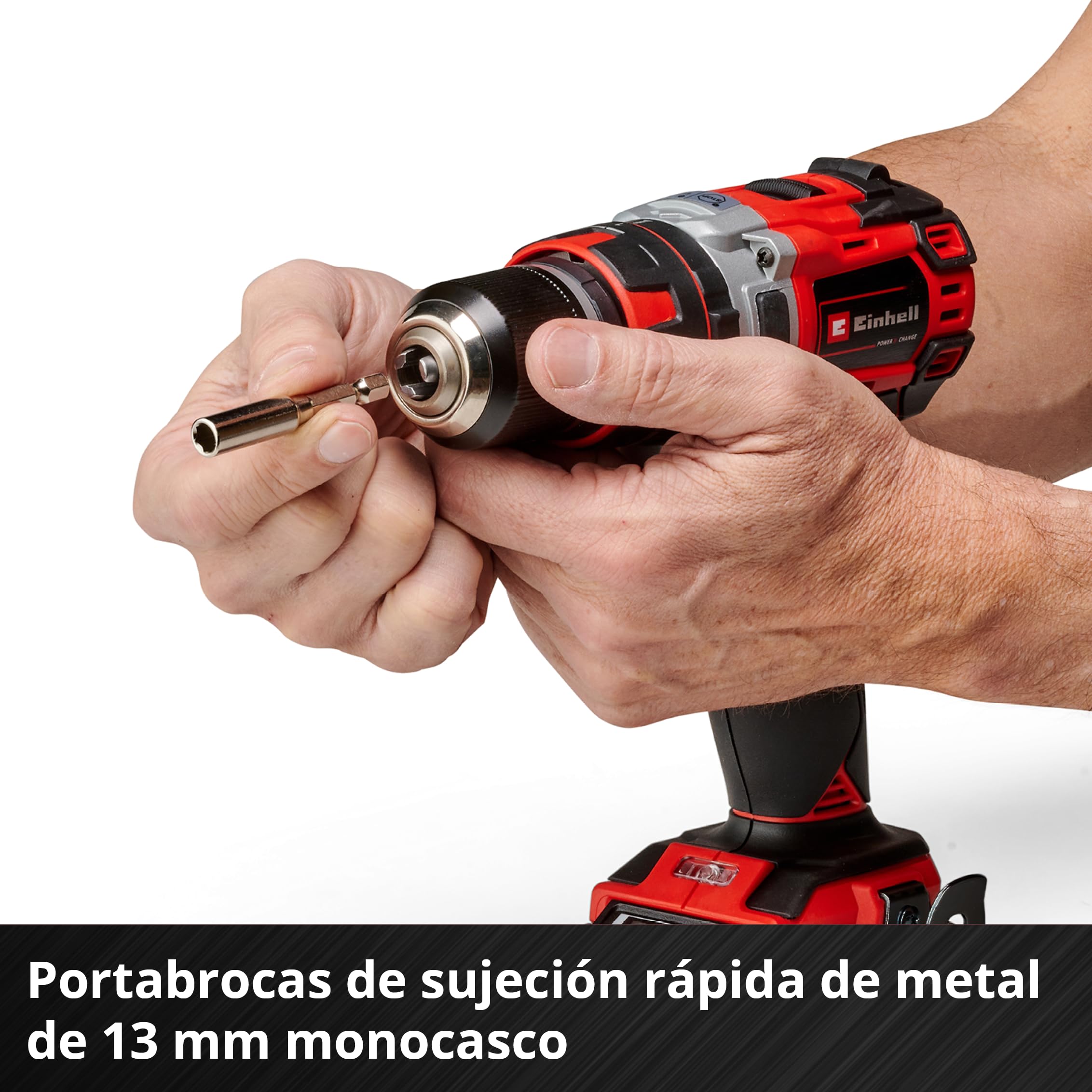 Einhell Taladro/destornillador Inalámbrico 18/50 Li-i BL Solo Power X-Change (Función de Taladro de Percusión, Caja de Cambios de 2 Velocidades y Empuñadura Softgrip, no Incluye Batería ni Cargador)
