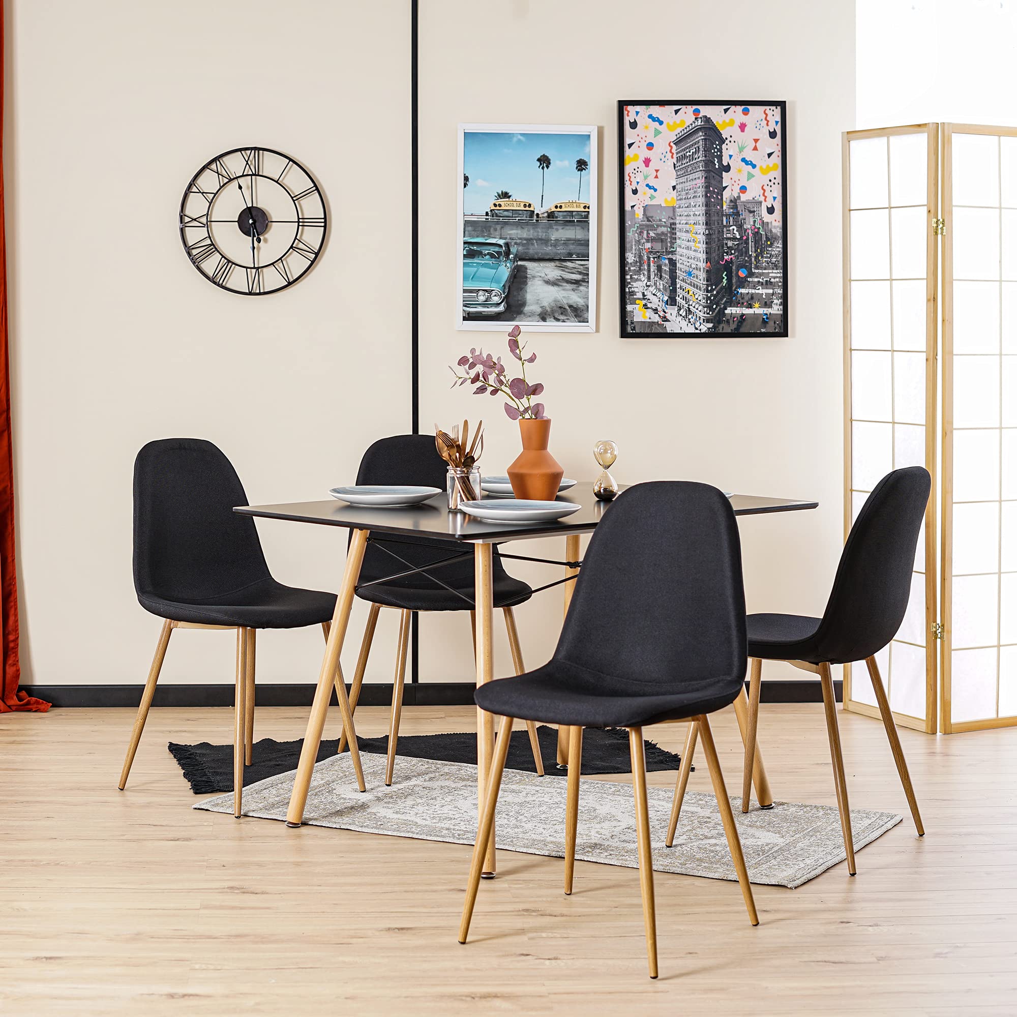 Set Di 2 Sedie Da Pranzo Con Telaio In Legno Massello E Sedile - 10