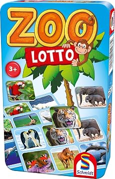 Schmidt Spiele 51433 Zoo Lotto, Bring Me with Game in Metal Tin, Multi-Coloured | Bring me with game in the metal tin