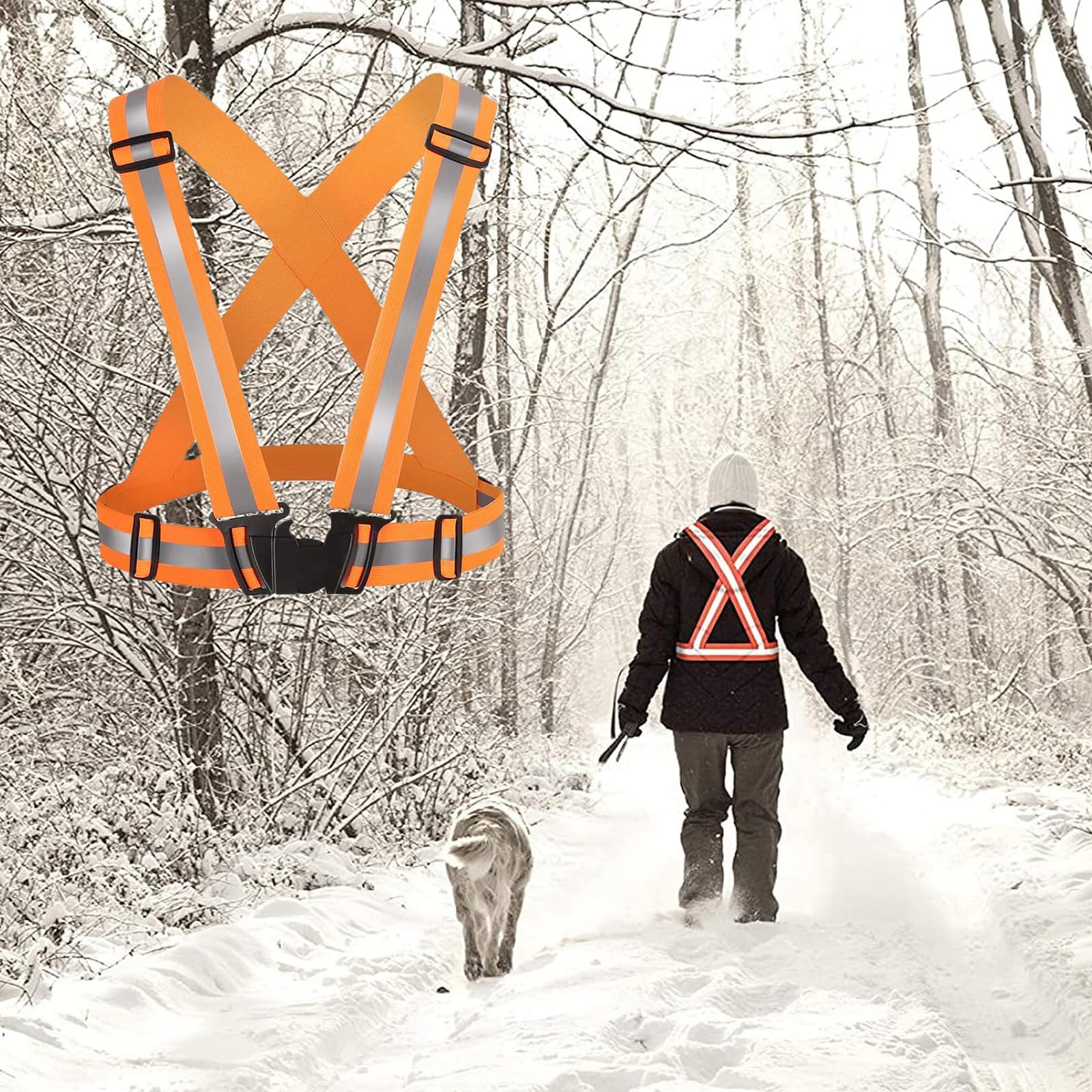 4 Pezzi Gilet Riflettente di Sicurezza, Regolabile Gilet Catarifrangente, Gilet da Corsa Riflettenti Riflettente, Bretelle Giubbotto Catarifrangenti, per Ciclismo, Corsa, attività All'aperto