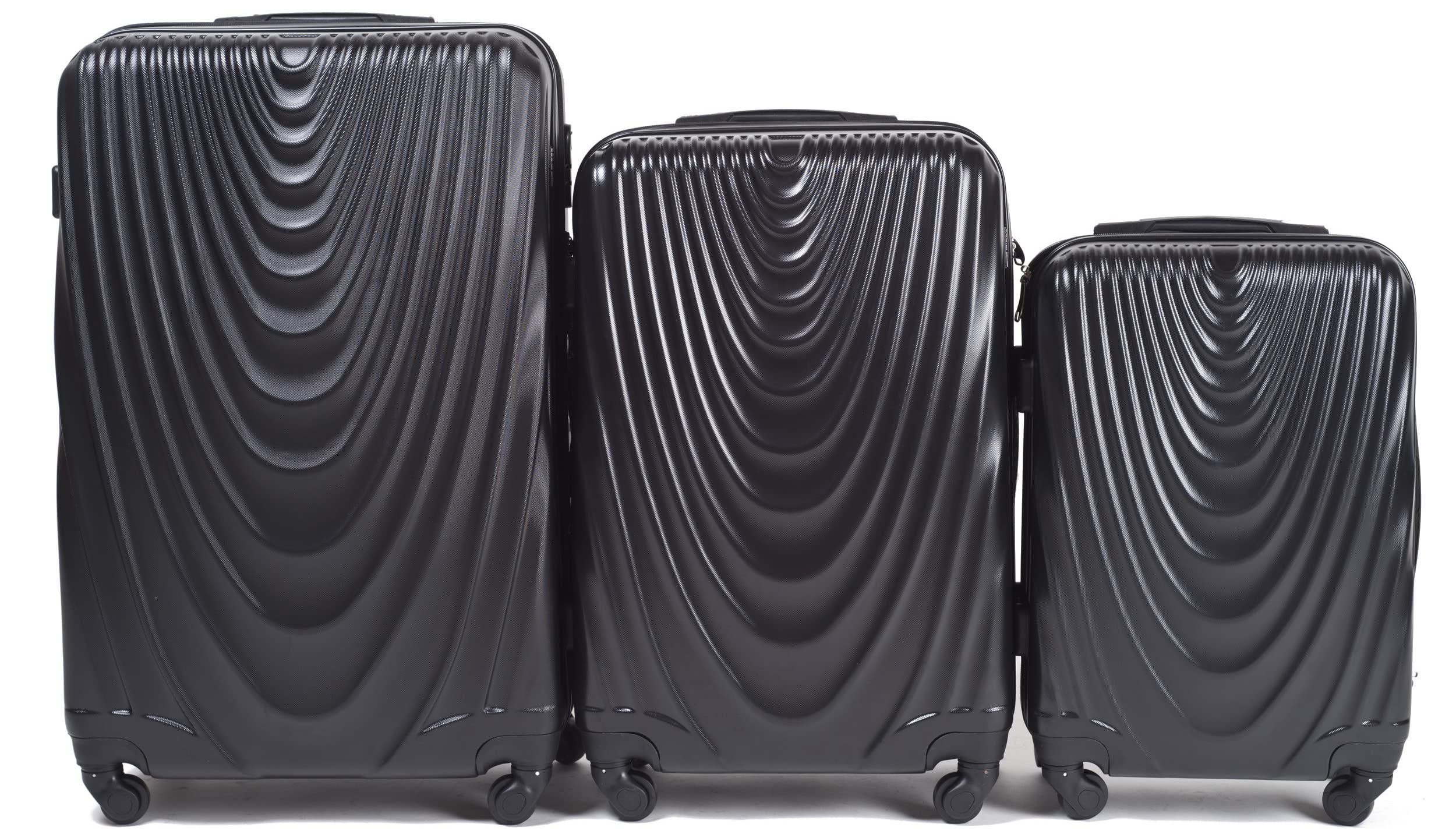 Lot de 3 valises ultra légères maniables avec roulettes - 8
