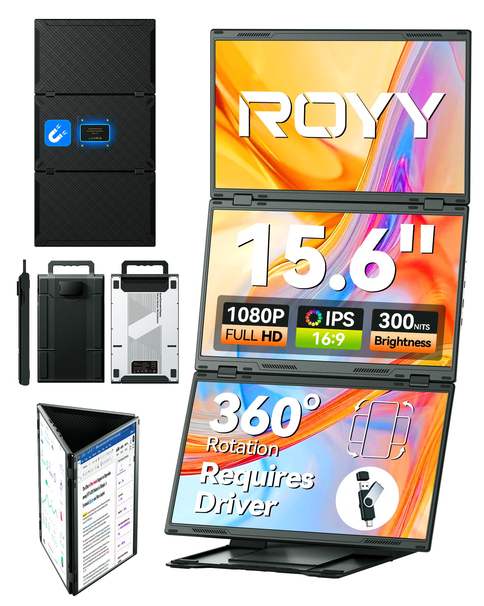 Amazon.co.jp: ROYY 15.6インチクアッドノートパソコンスクリーン