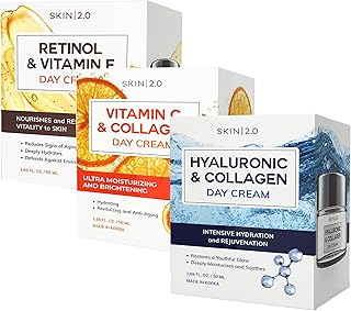 Juego de crema hidratante facial de día, derm...