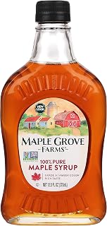 Maple Grove Farms Pure Grade A Maple Syrup 12.5 oz - Authentic Flavor for Pancakes, Waffles & Recipes