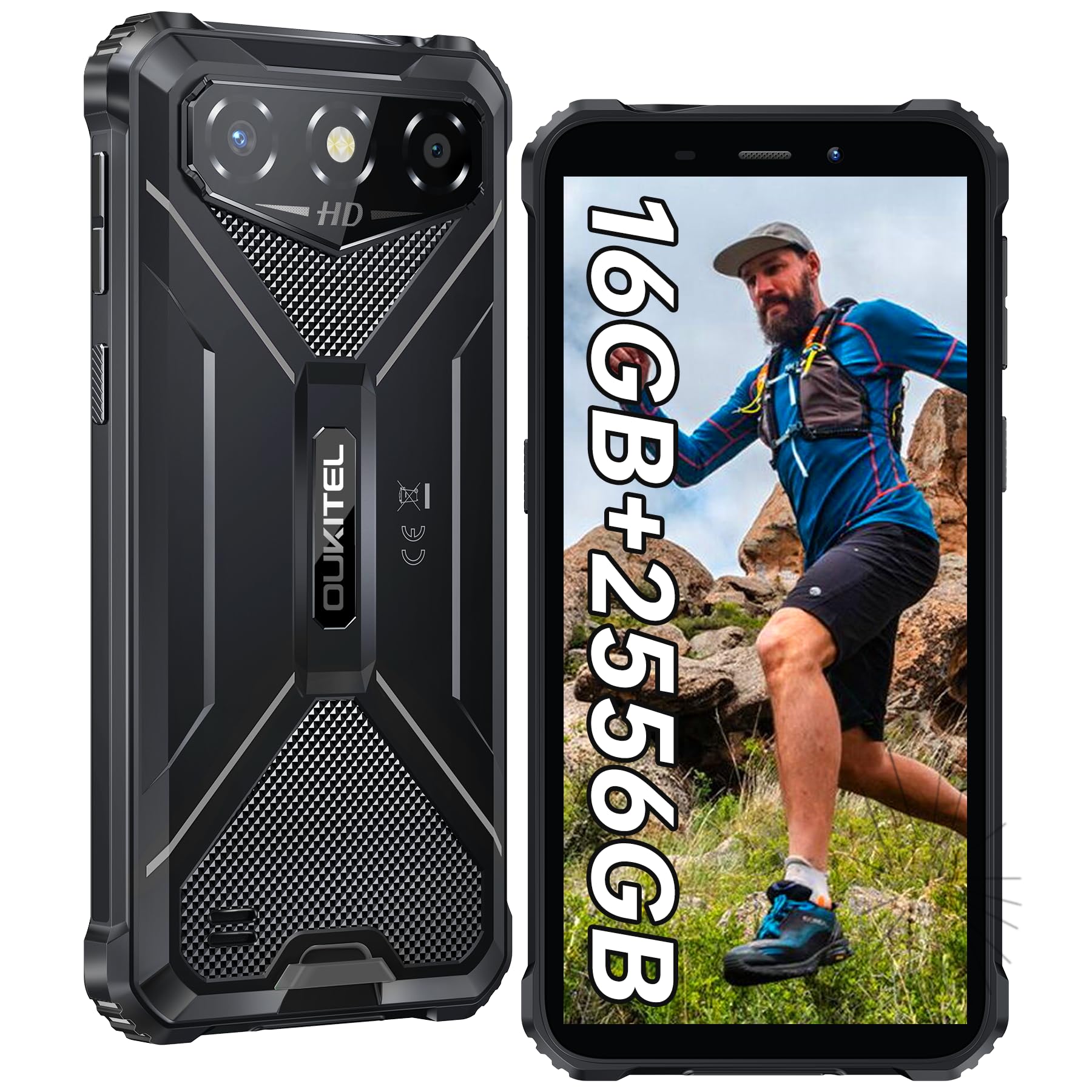 【新品】OUKITEL G3 タフネススマホ アンドロイド SIMフリー Amazon | OUKITEL G3 防水 タフネススマホ 16GB+64GB/1TB SIM