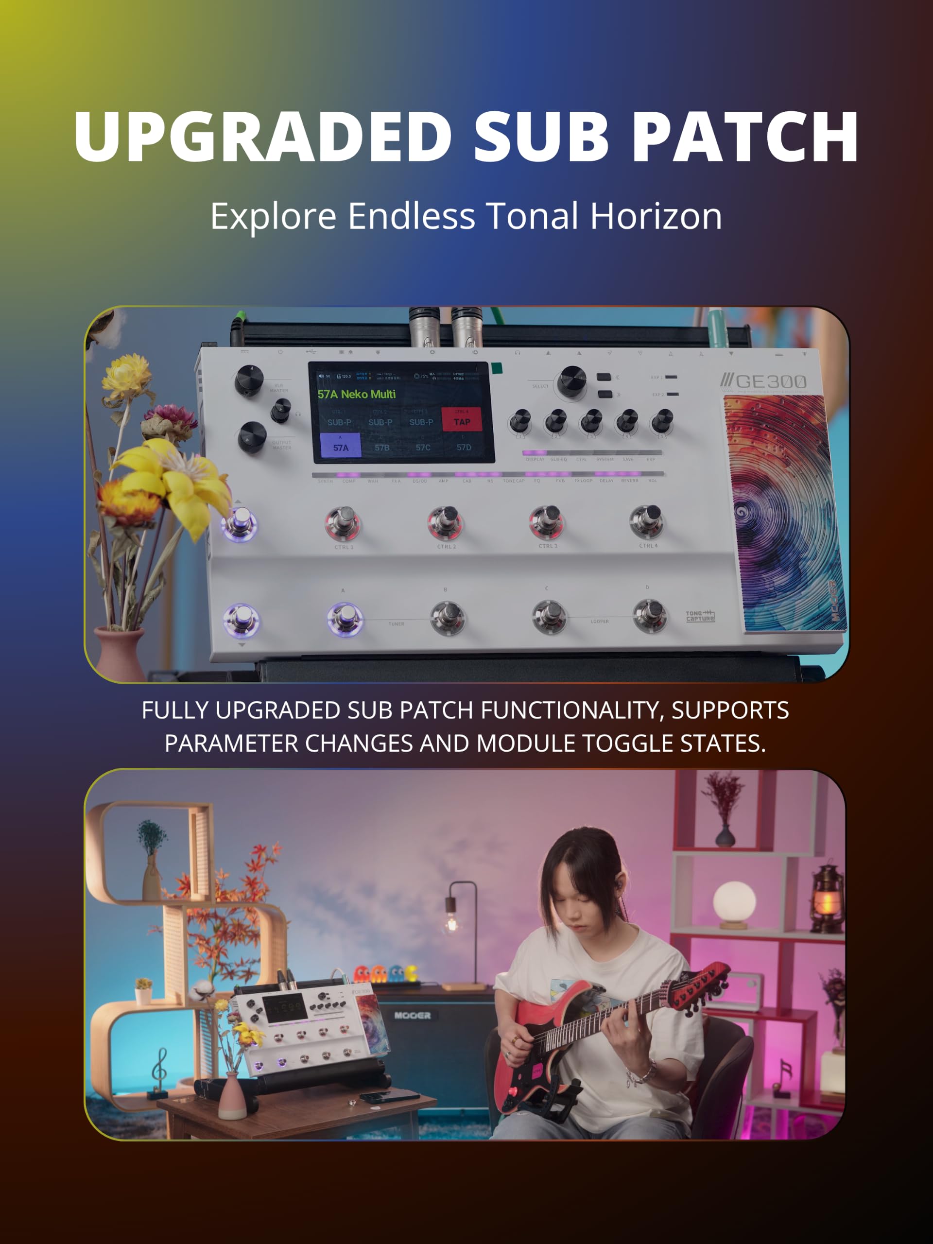 Amazon.co.jp: MOOER GE300 インストゥルメントプロセッサアンプ