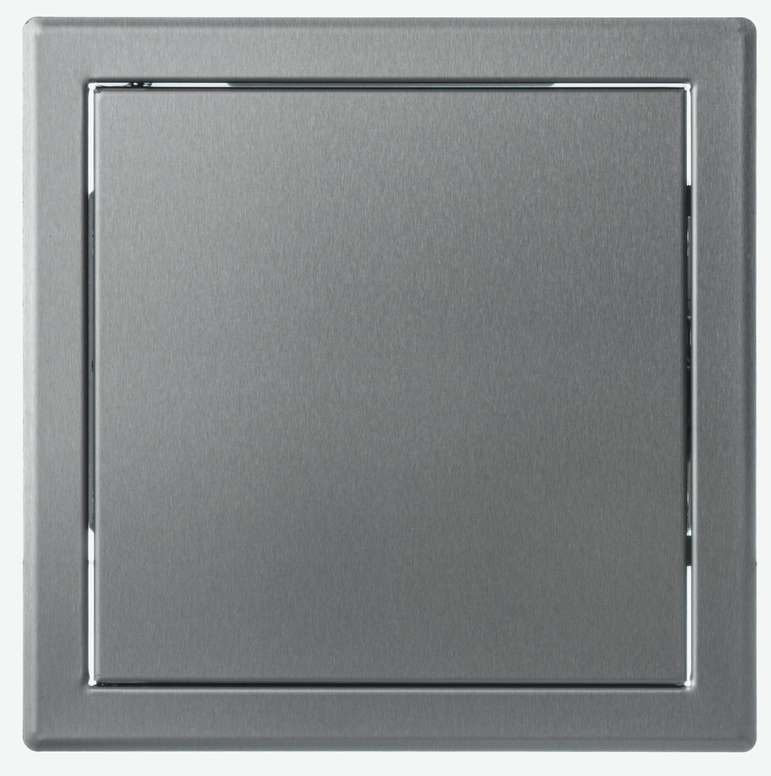 Europlast Stainless Steel 200X200mm Metal Access Panel With Snap Lock - Wall/Ceiling Hatch - 8X8 Inch Inspection Door
