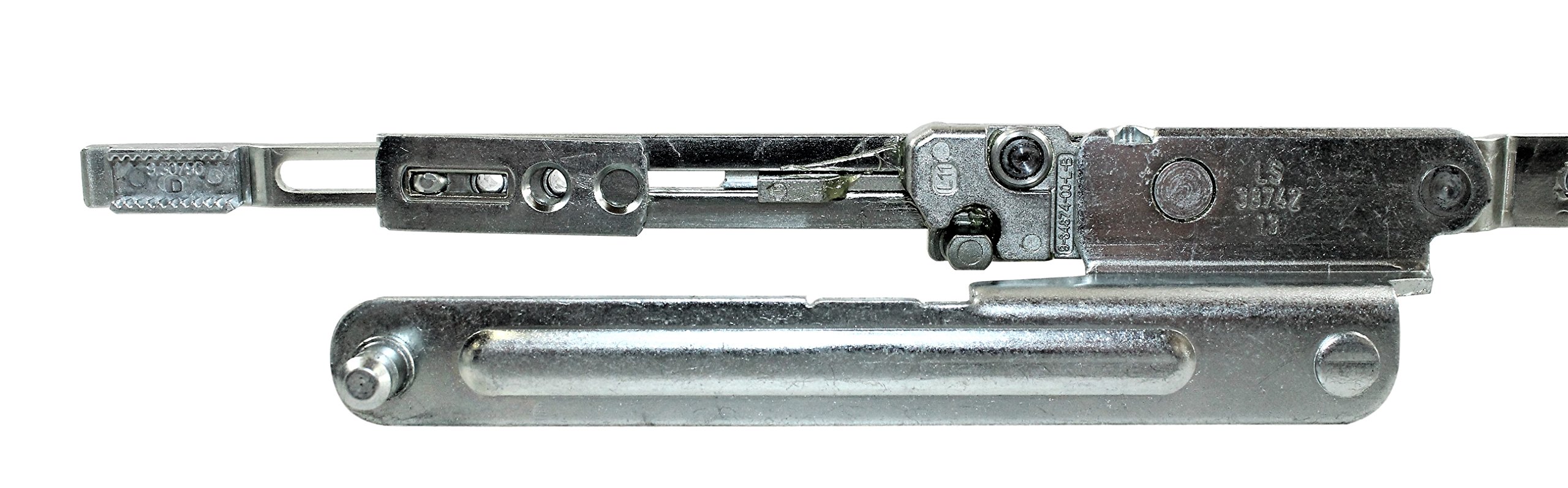 GU Schiebetür Beschlags Set 966 PSK 13mm Nutlage DIN Links (2x Eckumlenkung, 2x Schere 38742 LS, 1x Kupplung 9 30111,1x Fehlbedienungssicherung)