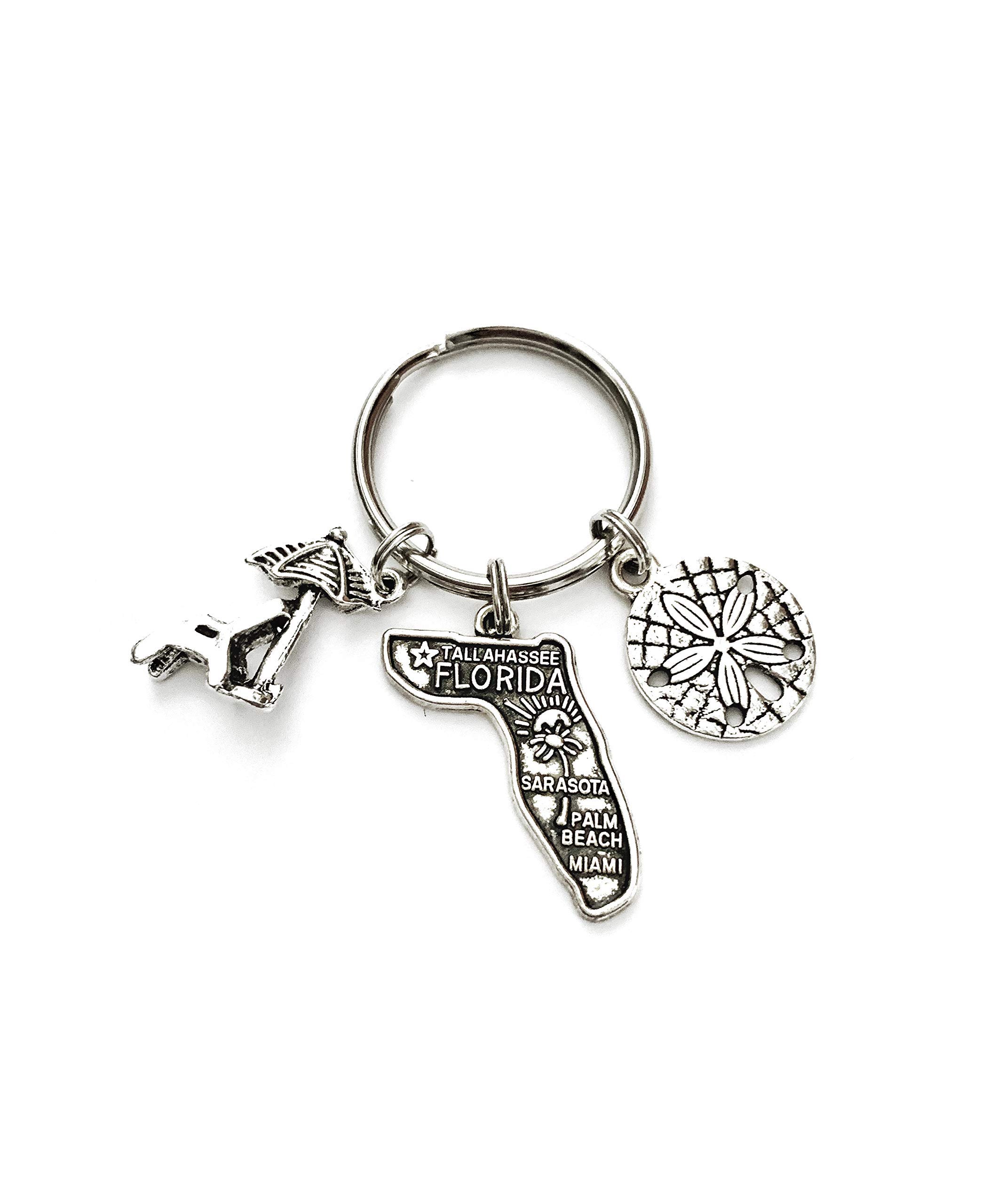 Florida Beach Theme Keychain