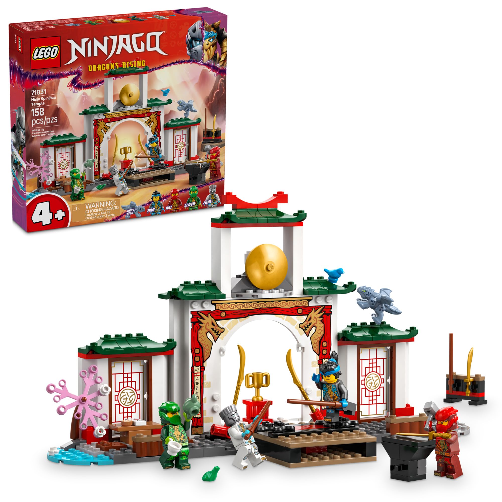レゴテクニック8054 Amazon.com: LEGO NINJAGO Ninja Spinjitzu Temple Building Toy