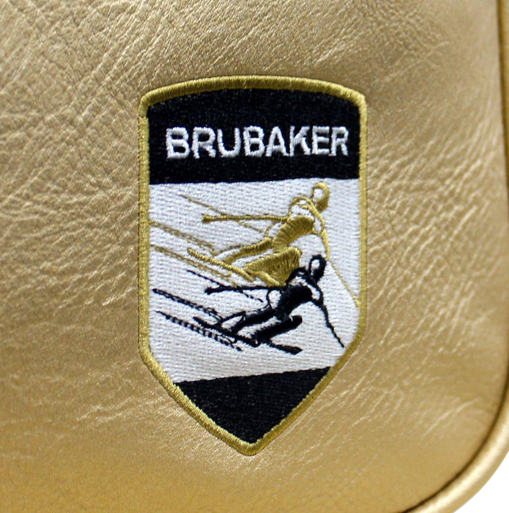 BRUBAKER 'Super Saint-Moritz' - Sac à Chaussures de Ski/Sac Casque/Sac à Dos - Système de Transport Intelligent - Noir/Doré
