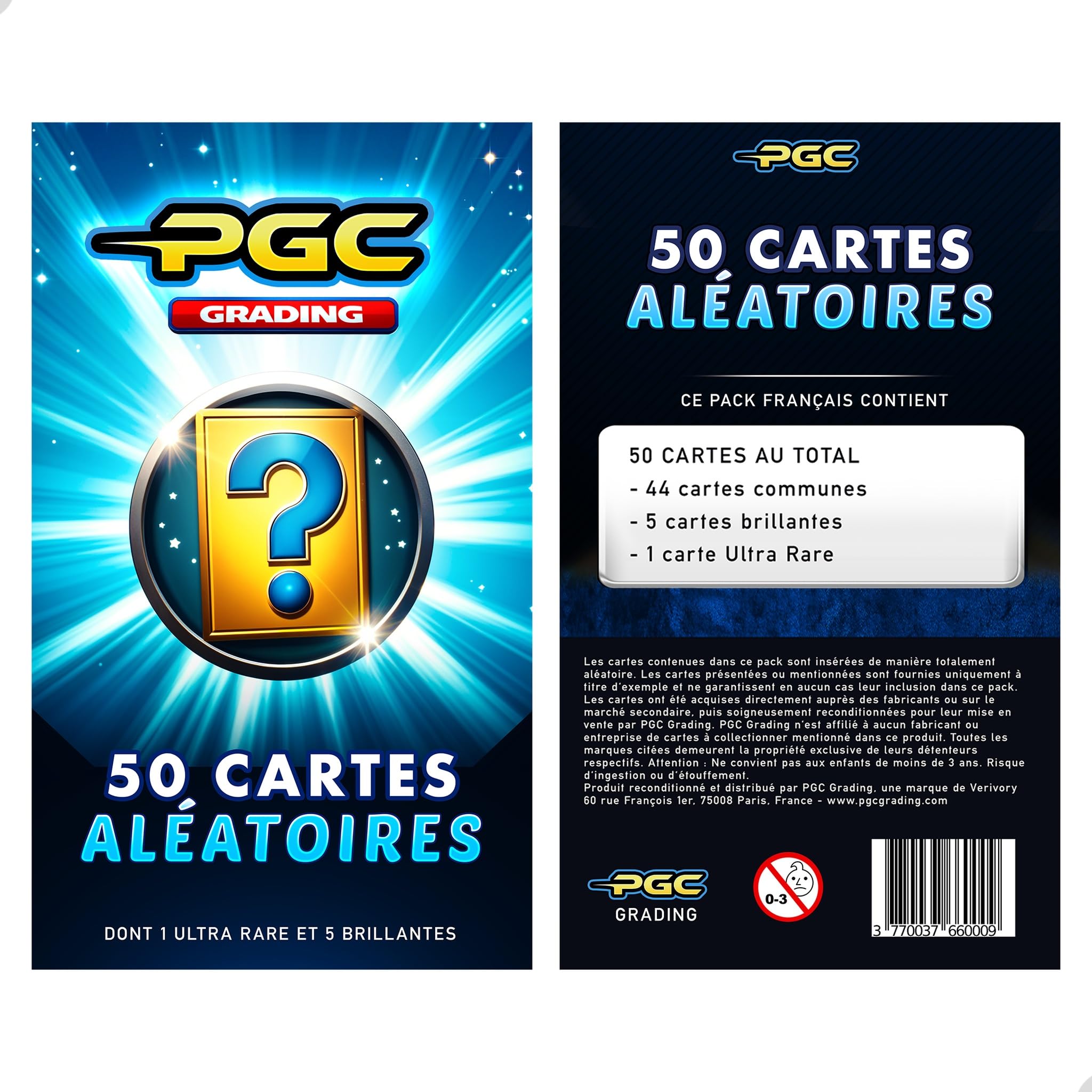 50 Cartes Pokémon Françaises Dont 5 Brillantes Et 1 Ultra Rare – 0 Énergie, 0 Dresseur – Cadeau Collectionneur