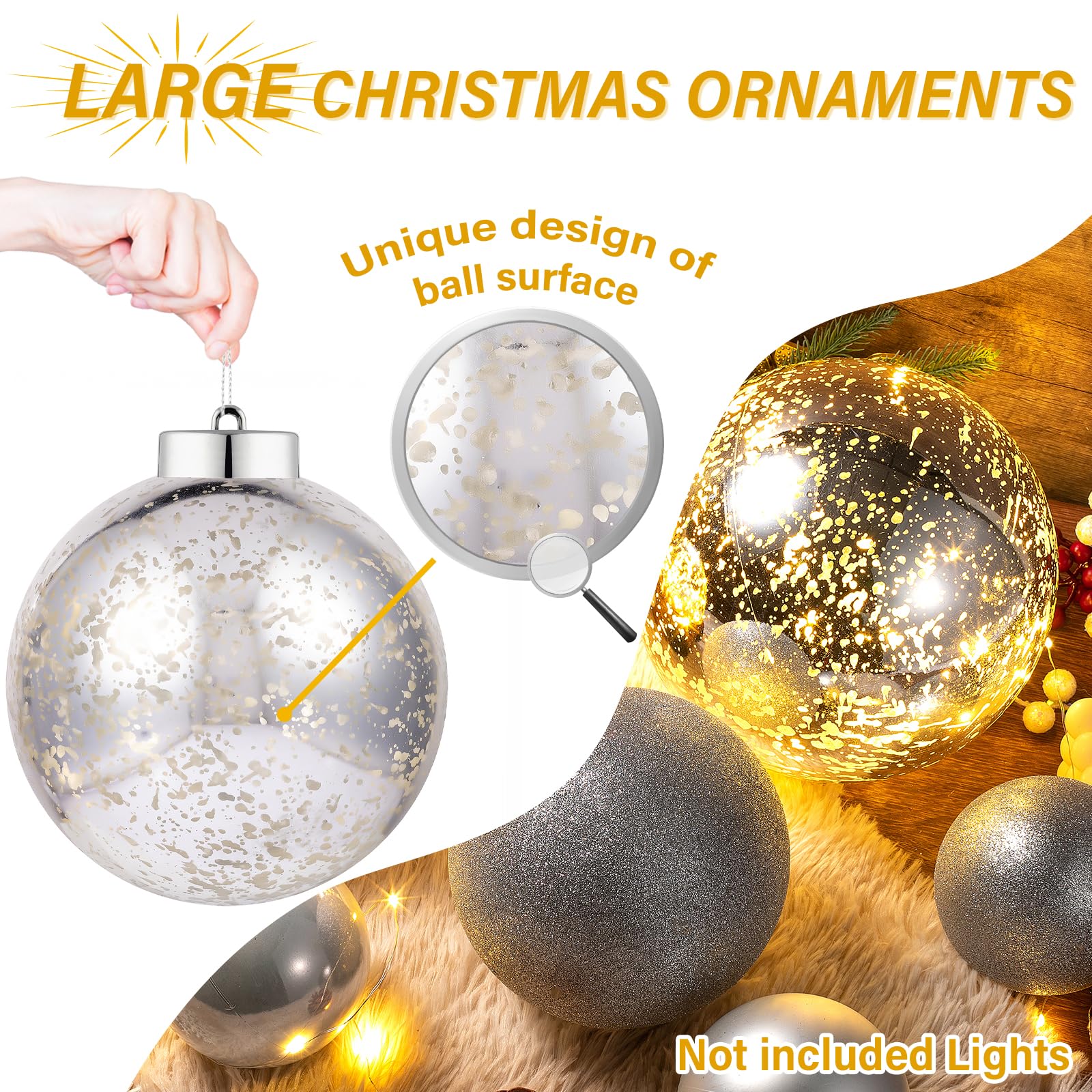 DIY Alu-Kappen Für Weihnachtskugeln – 50 Stück, 14mm, Silberfarben Für Selbstgemachten Christbaumschmuck