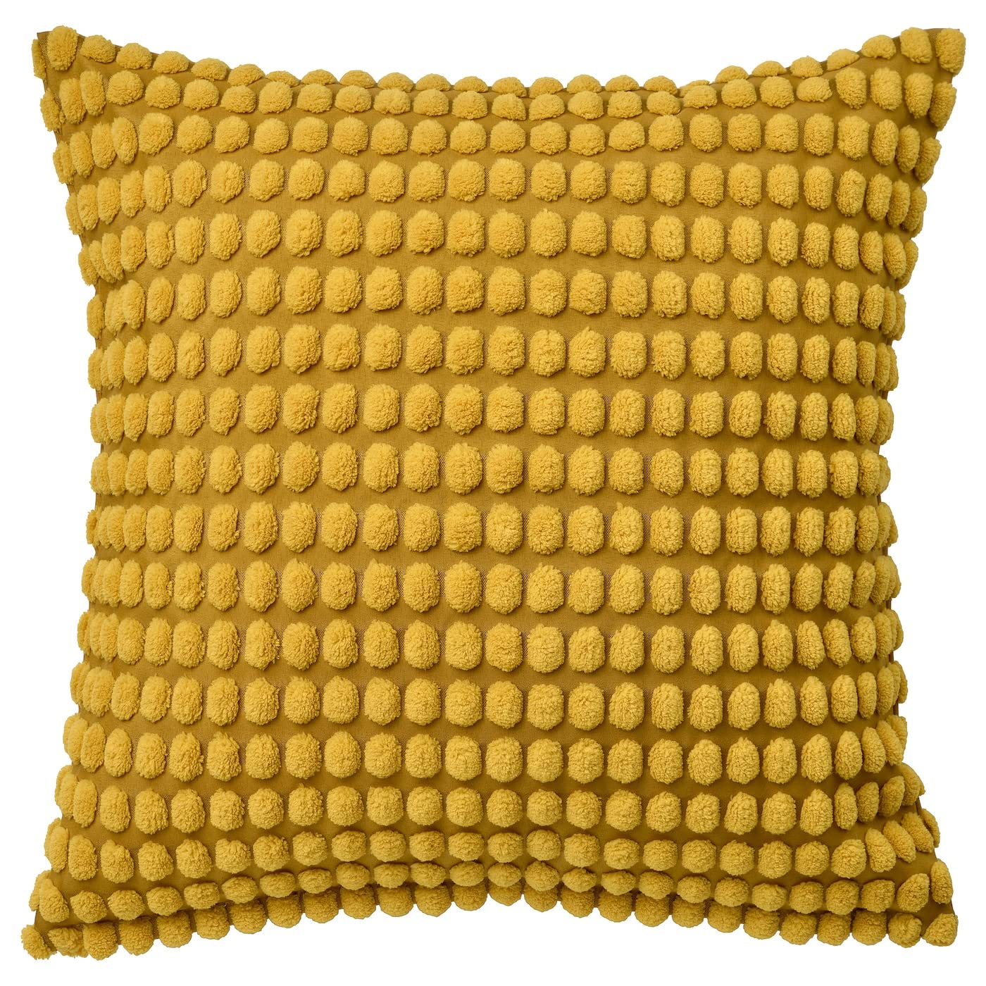 IKEA SVARTPOPPEL Cushion Cover, Yellow, 50x50 cm (20x20), Pom-Pom Pattern-image-37