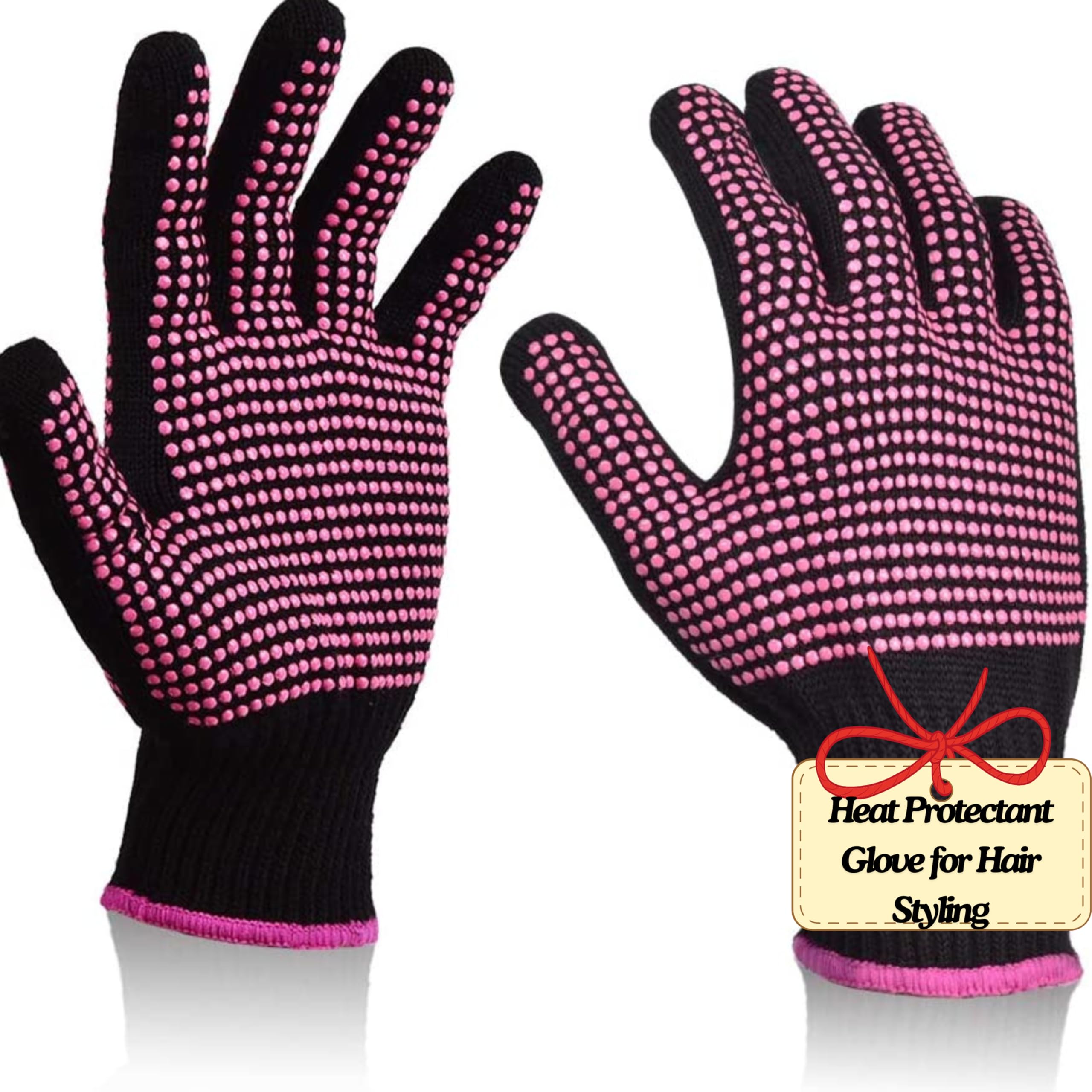 heatresistant glovessiliconegrip protection for hair styling curling amp flat iron heat press sublimationuniversal fit