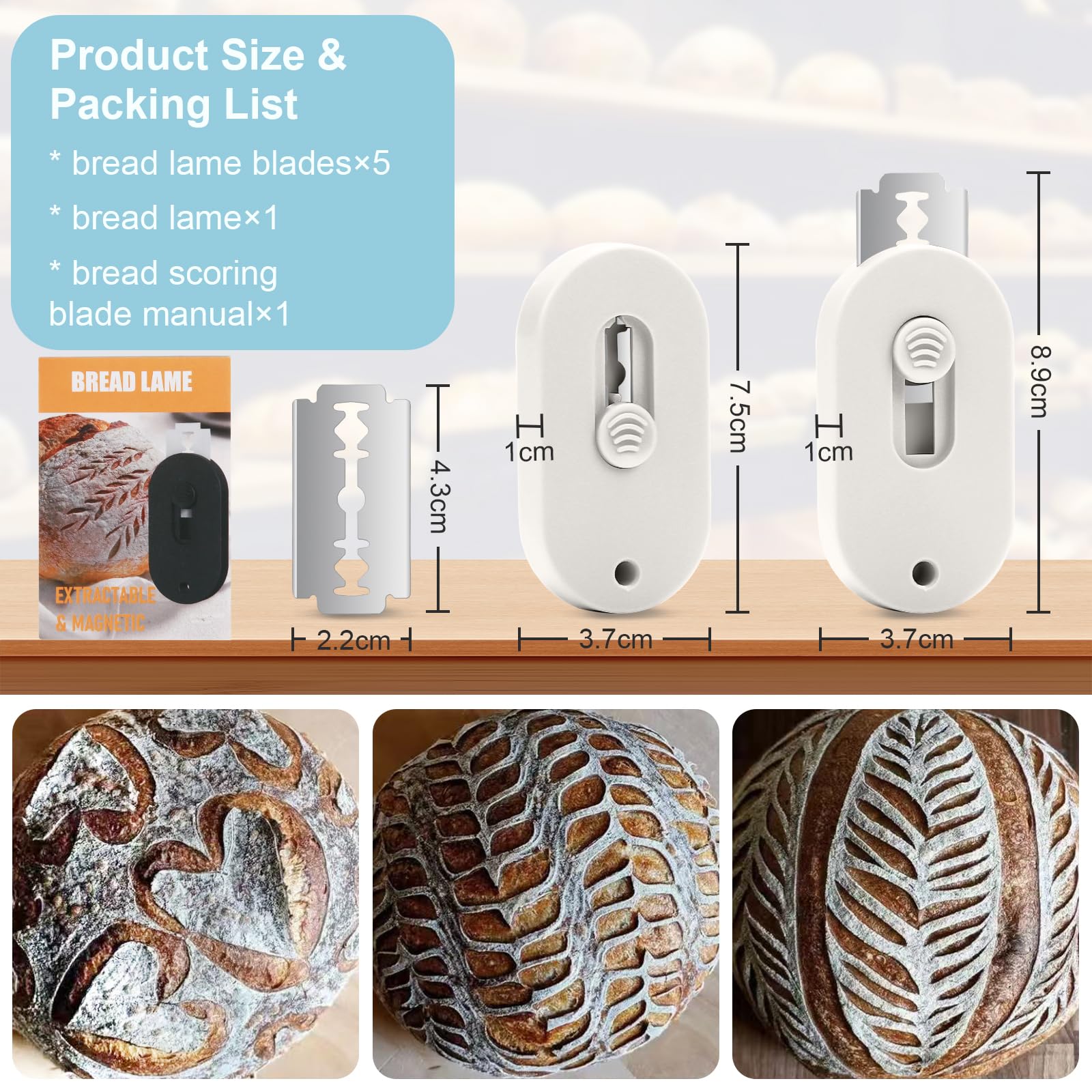 Herda Bread Lame - Professional Dough Scoring -2