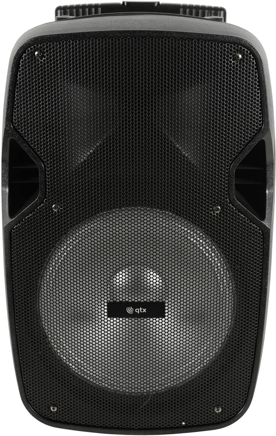 QTX | PAL10 Sistema de Fiesta portátil con Pilas | Efecto de iluminación LED, micrófono inalámbrico, Reproductor Multimedia Completo con conectividad TWS