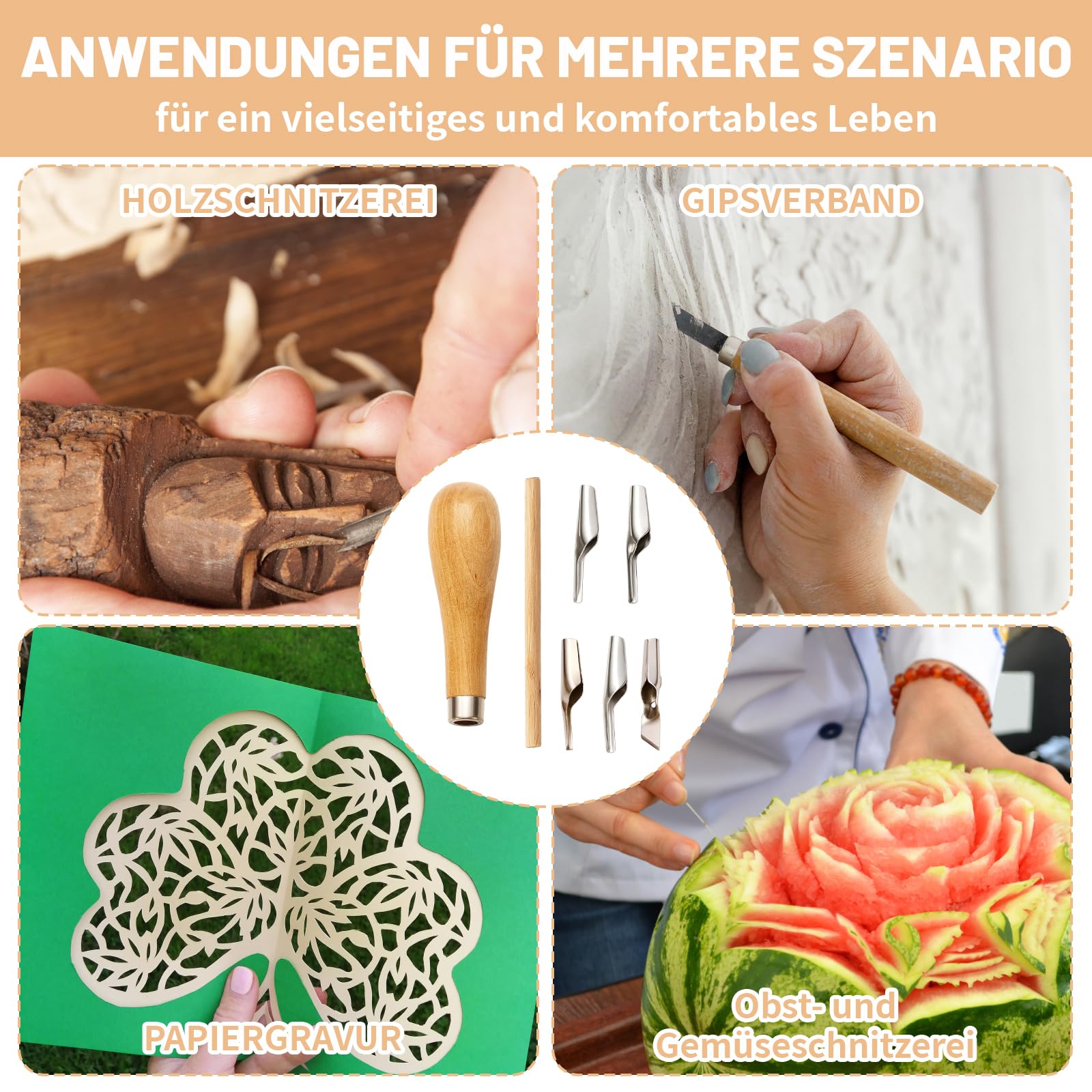 Linoldruck Set, 10-teiliges Linolschnitt Werkzeug, Multifunktionale Schnitzwerkzeuge Für Linoleum Platten, Präzisionswerkzeuge Für Künstler Und Handwerker, Linolschnitt Set Mit 2 Spezialwerkzeugen