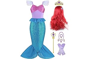 Little Girls Princess Mermaid Costume for Girls Dress Up Halloween Costumes Cosplay...