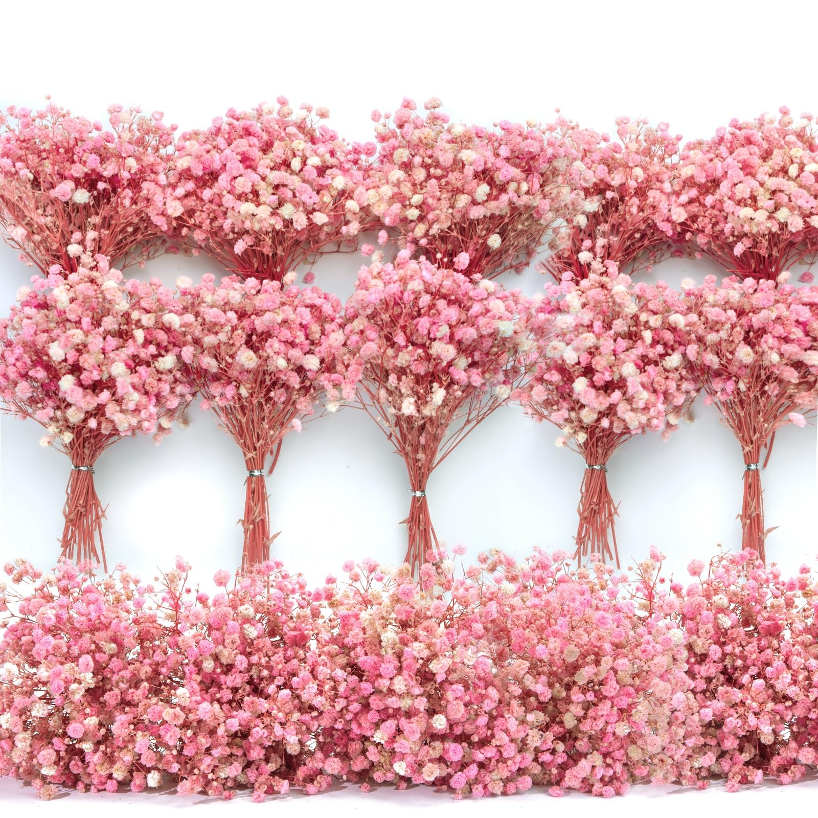 Glicrili 12500+ Pink Dried Babys Breath