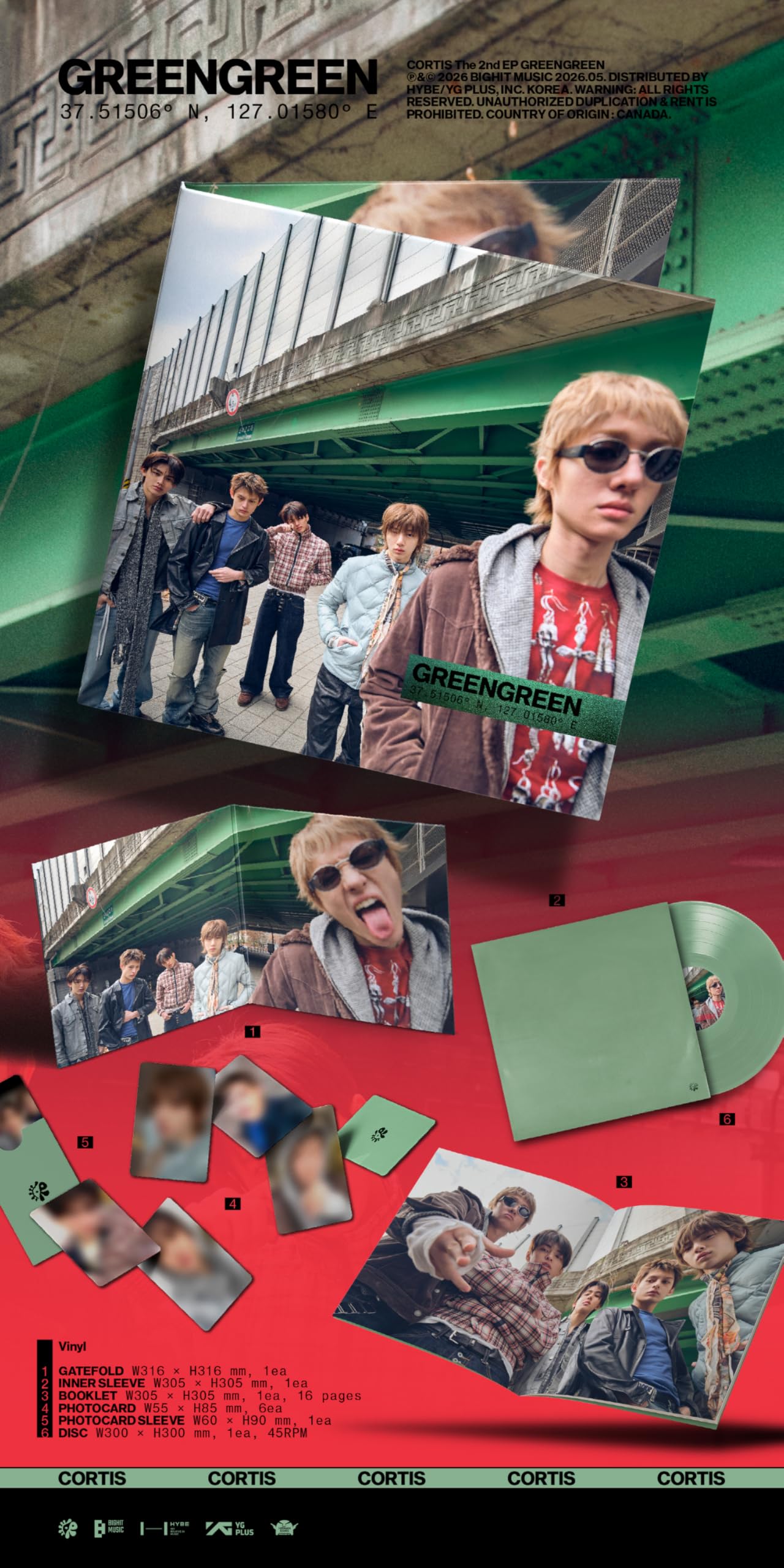Amazon.co.jp: (Vinyl LP Version) コルティス CORTIS GREENGREEN 2nd