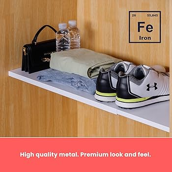 Amazon.com: Tension Rod Shelving Expandable Closet Tension