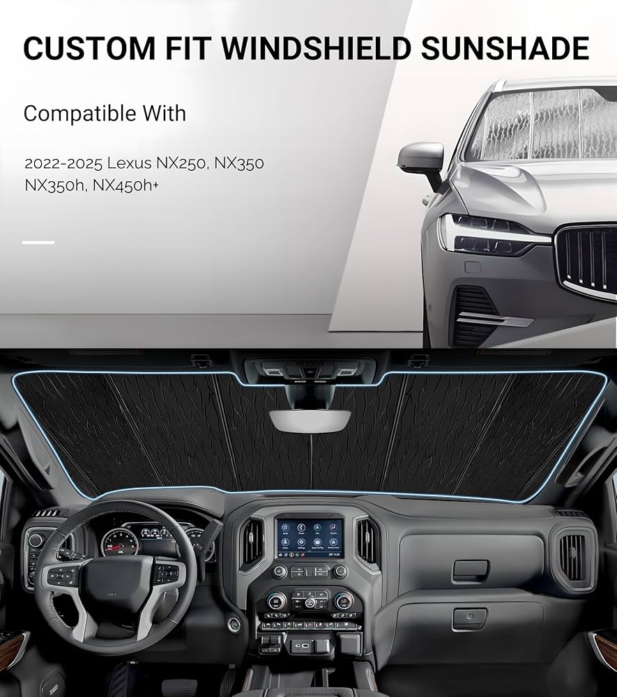 Amazon.com: Pigenius Windshield Sunshade for Lexus NX 2022