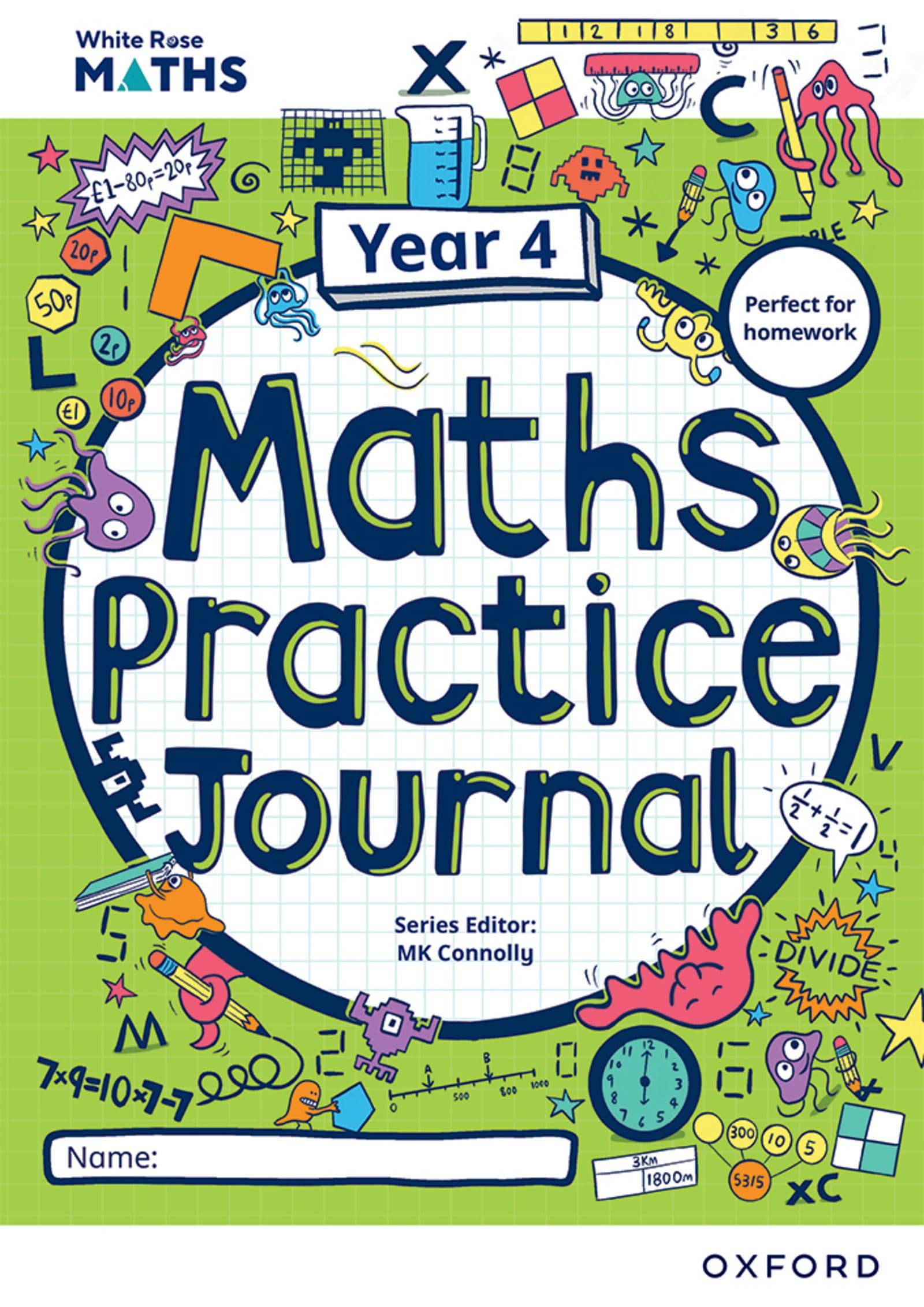 White Rose Maths Practice Journals Year 4 Workbook: Single Copy: Economy Paperback – 7 September 2023