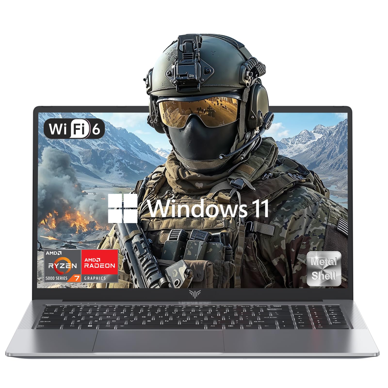 KAIGERR Laptop, Ιntel N150 Processor (Up to 3.6GHz), 16GB RAM 512GB NVMe SSD, 15.6" FHD Display Laptop Computer, Home/Business/Student Laptop, Metal Shell, USB3.2, HDMI