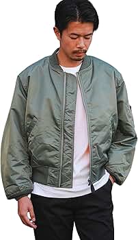 定価¥29,700【極美品】ビームス/オーバーサイズMA-1/ブルーネイビー/L BEAMS（ビームス）リラックスフィット MA-1 （撥水）（ブルゾン