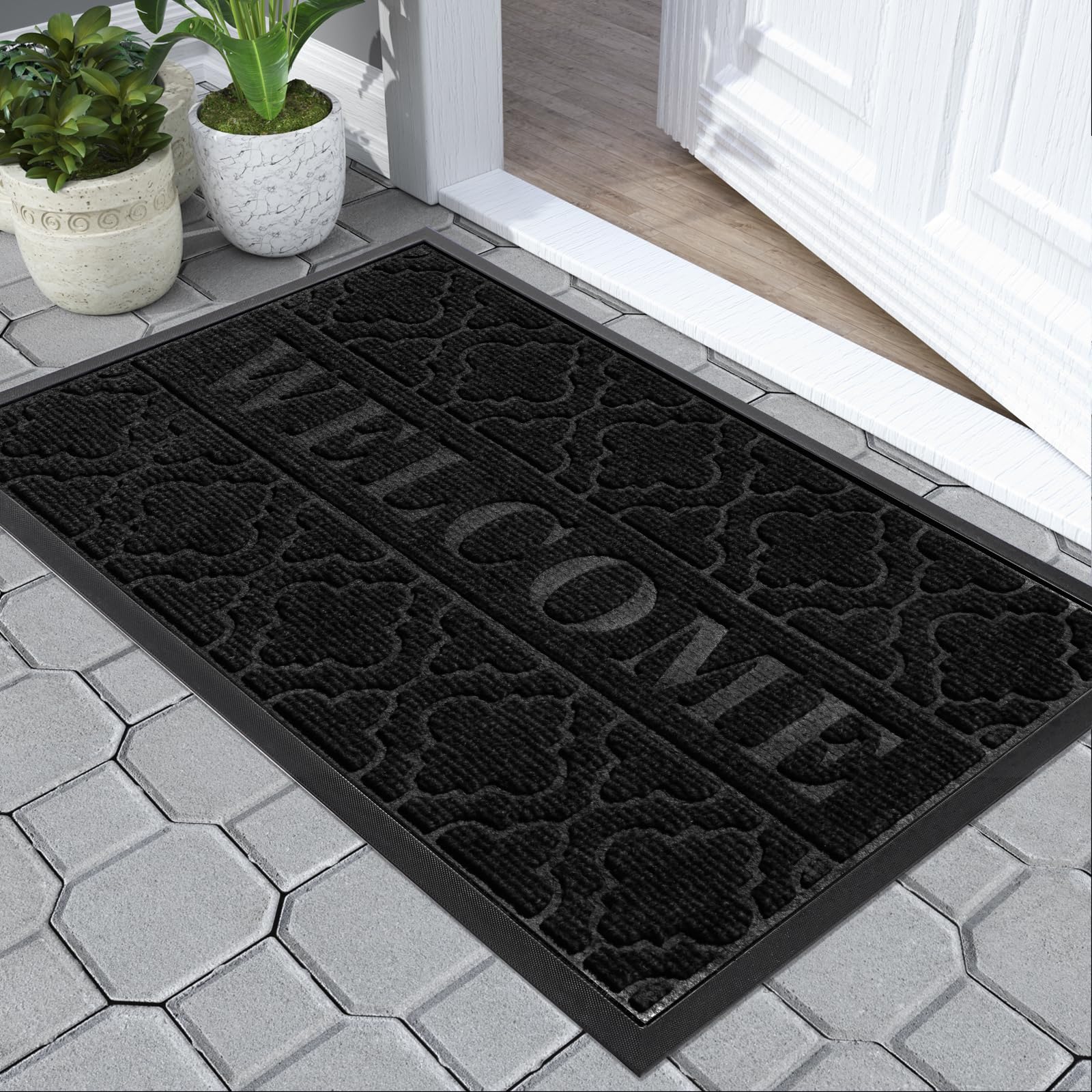 Yimobra Welcome Door Mat 75 x 43 cm