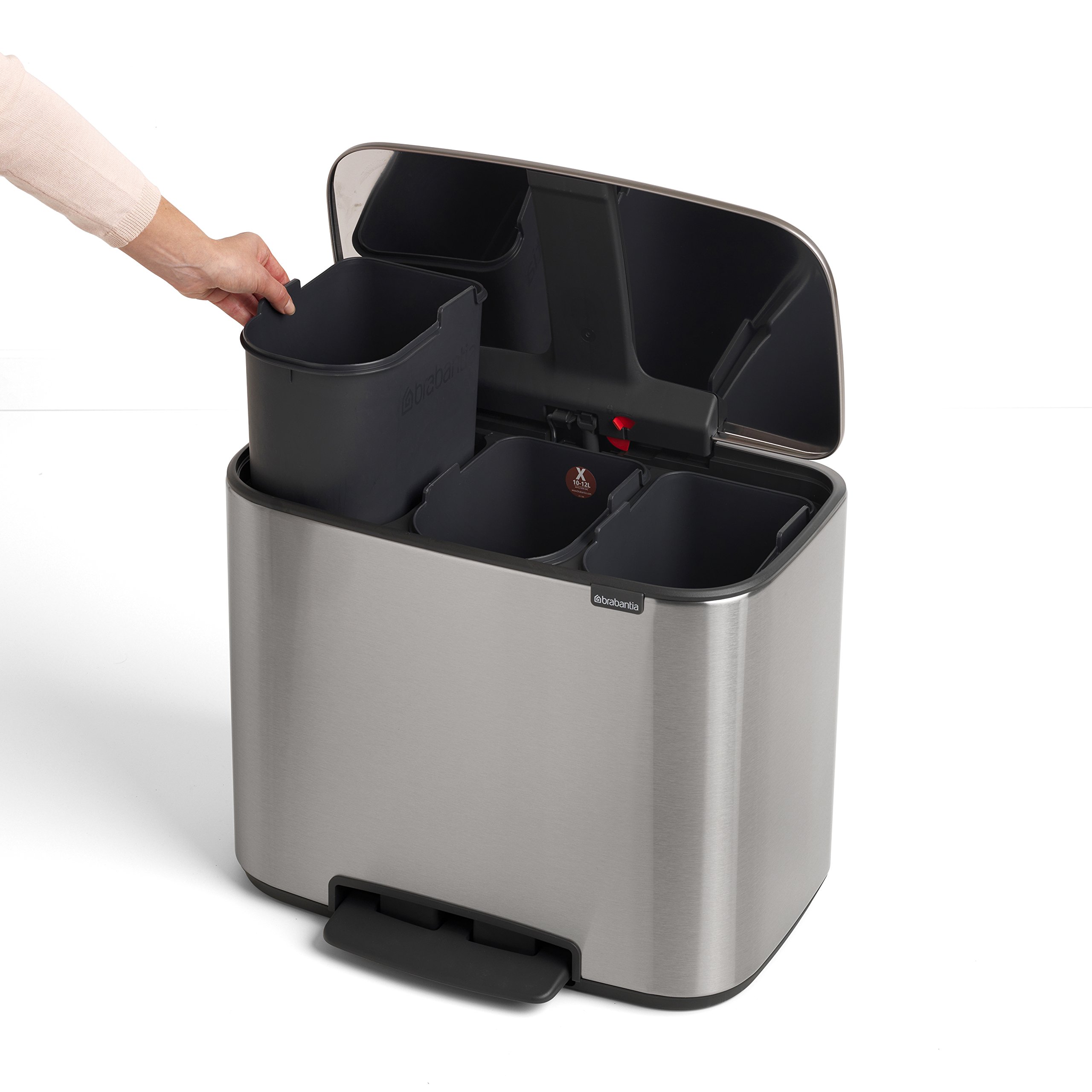 Buy Brabantia Bo Pedal Bin 3 x 11L Inner Buckets (Matt Steel FPP