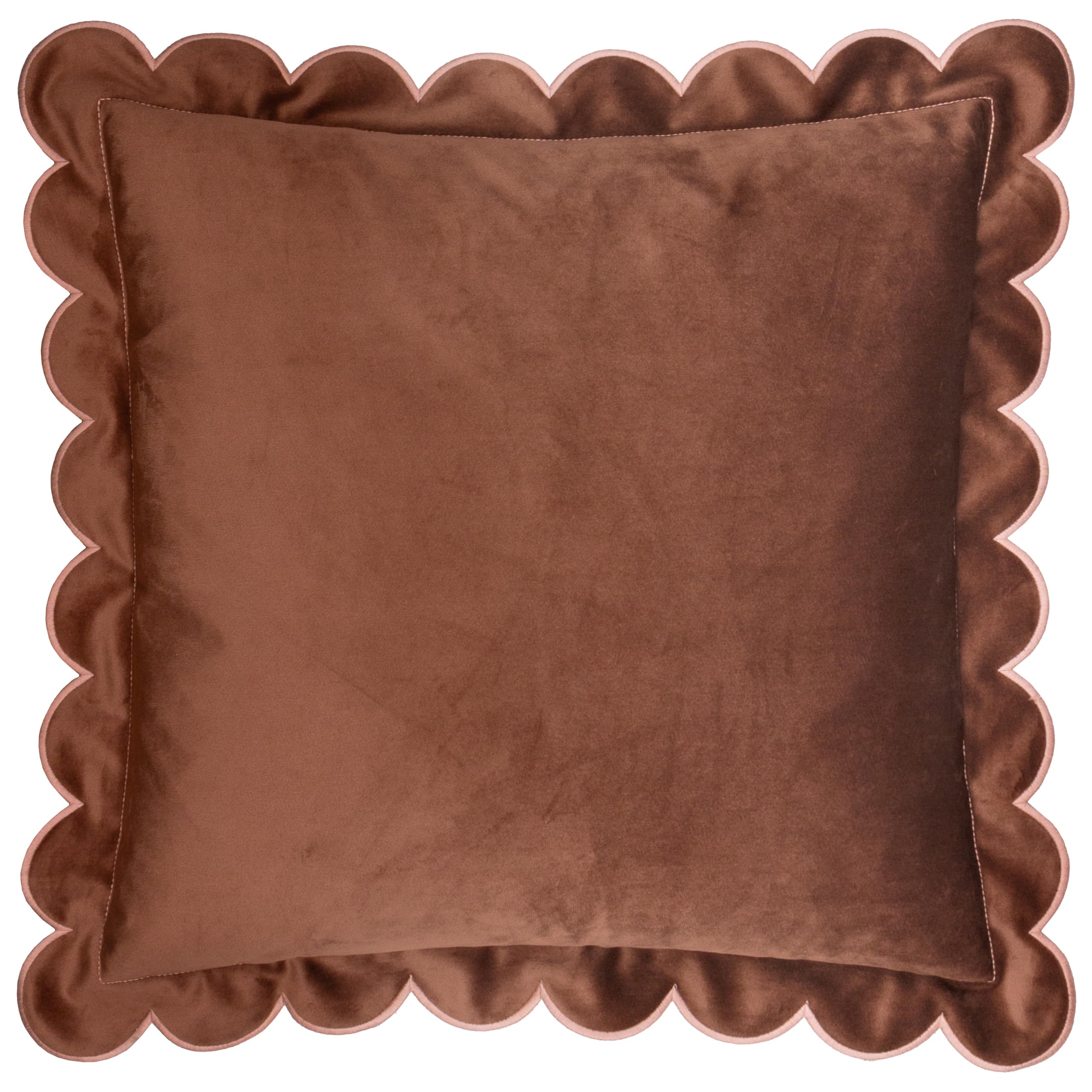 B&Q - furn. Furn Lil Scallop Velvet Cushion Cover