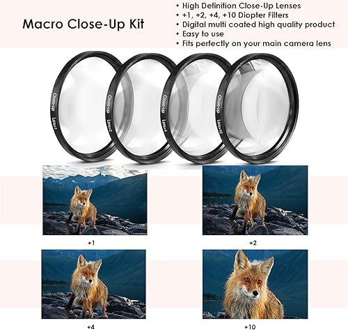 Miniatura 3 de Kit de accesorios de 17 piezas de 2.283 in para Canon EOS Rebel T6, T5, T3, 1300D, 1200D, 1100D DSLR con batería reemplazable LP-E10, flash LED