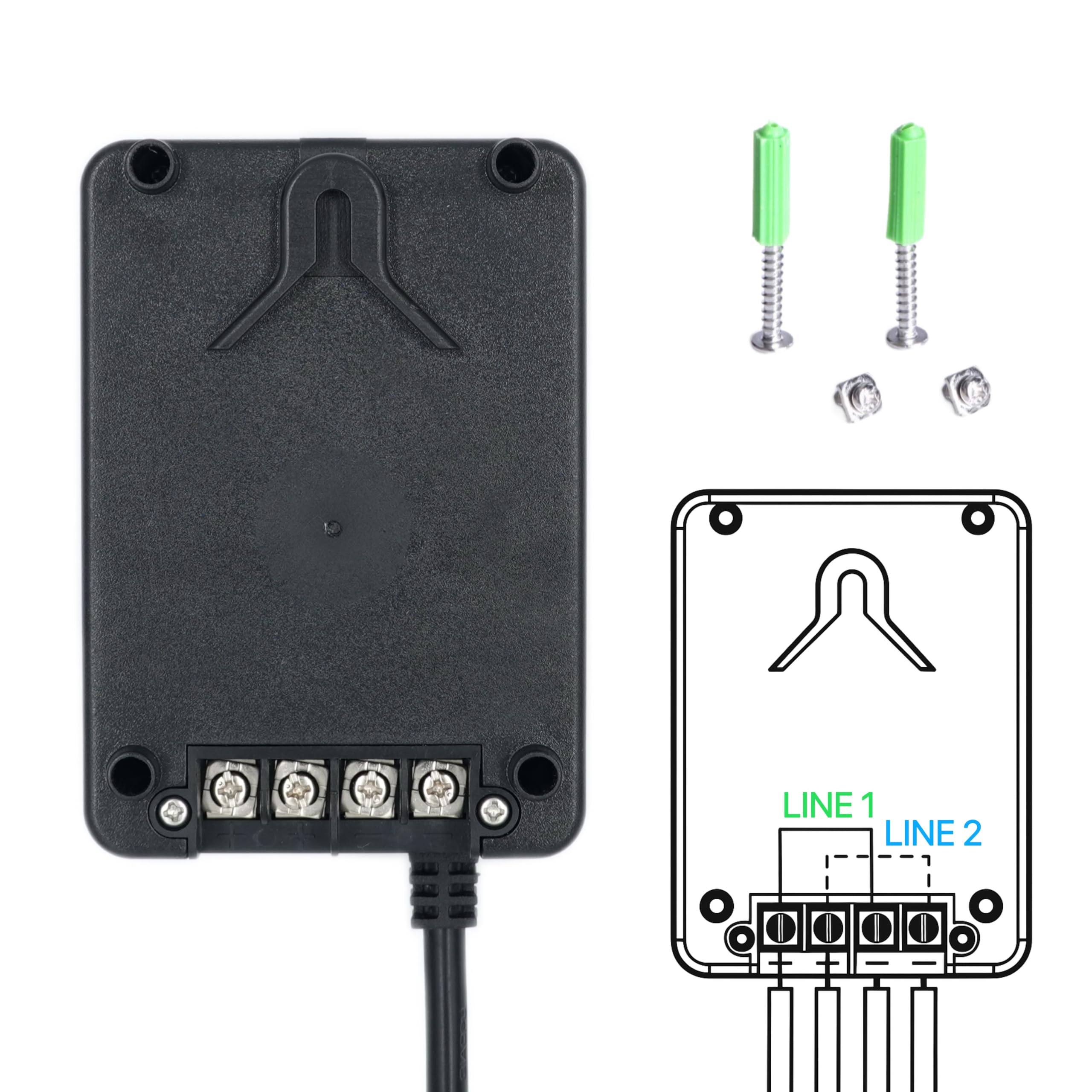 Wohenhao Transformateur paysager basse tension 100 W, 100-240 V AC vers 12 V CC avec minuterie et cellule photoélectrique, du crépuscule à l'aube et compte à rebours 2/4/6/8 h pour éclairage LED pour