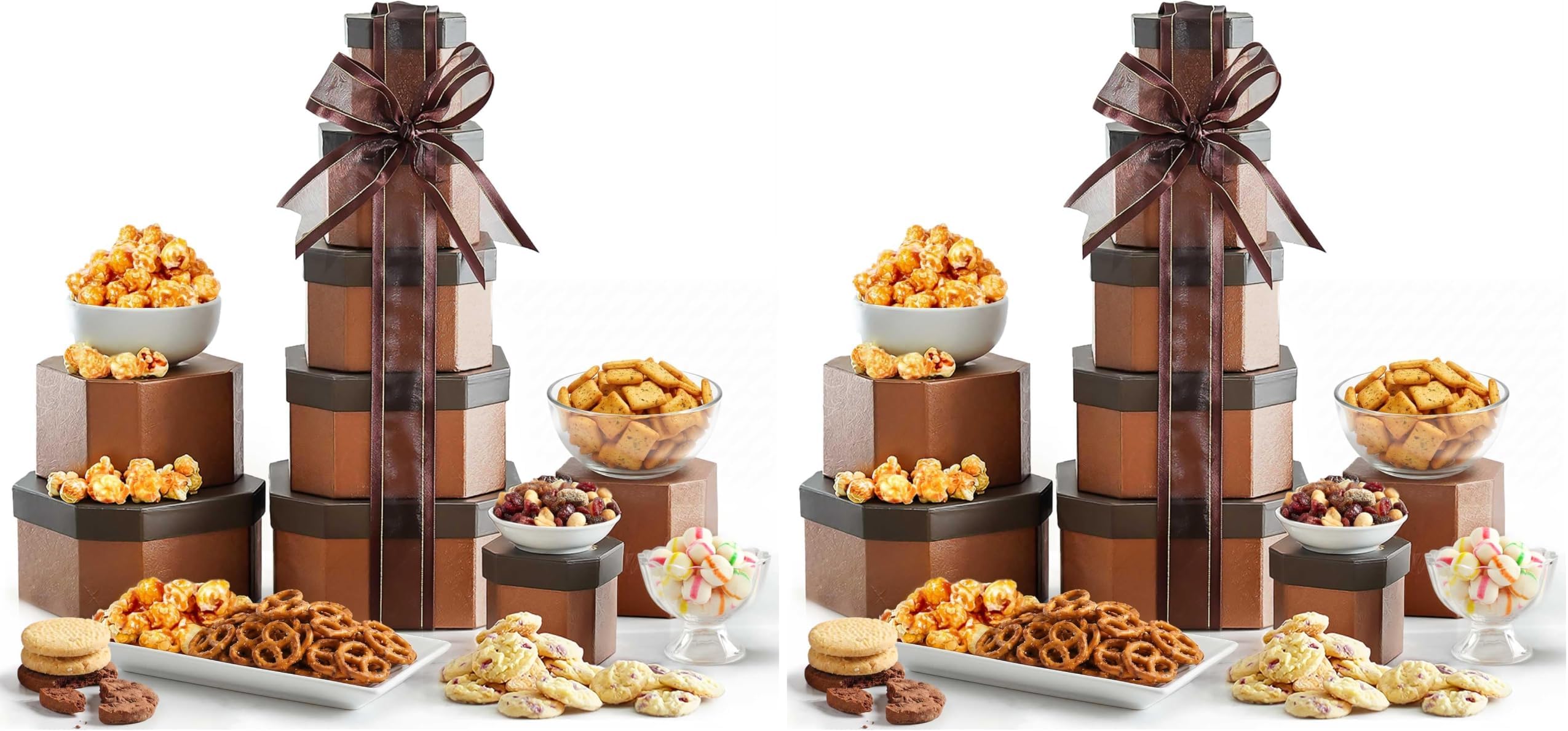 Broadway Basketeers Gift Basket – Kosher Gourmet Snack Food Gifts for Women, Men, Family, Thank You, Corporate, (Pack of 2)