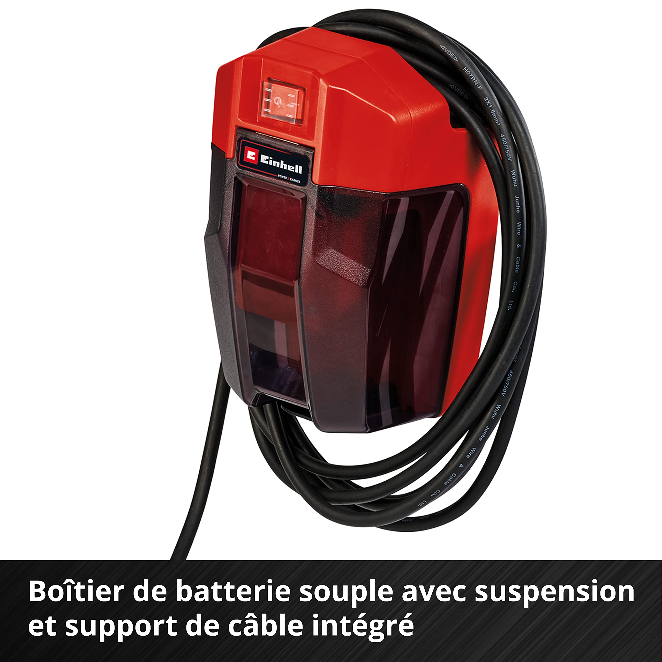 Einhell Pompe d’évacuation pour eaux claires sans fil GE-SP 18 Li-Solo Power X-Change (18V, débit 5000 L/h, profondeur d’immersion max. 4 m) Livré sans Batterie ni Chargeur