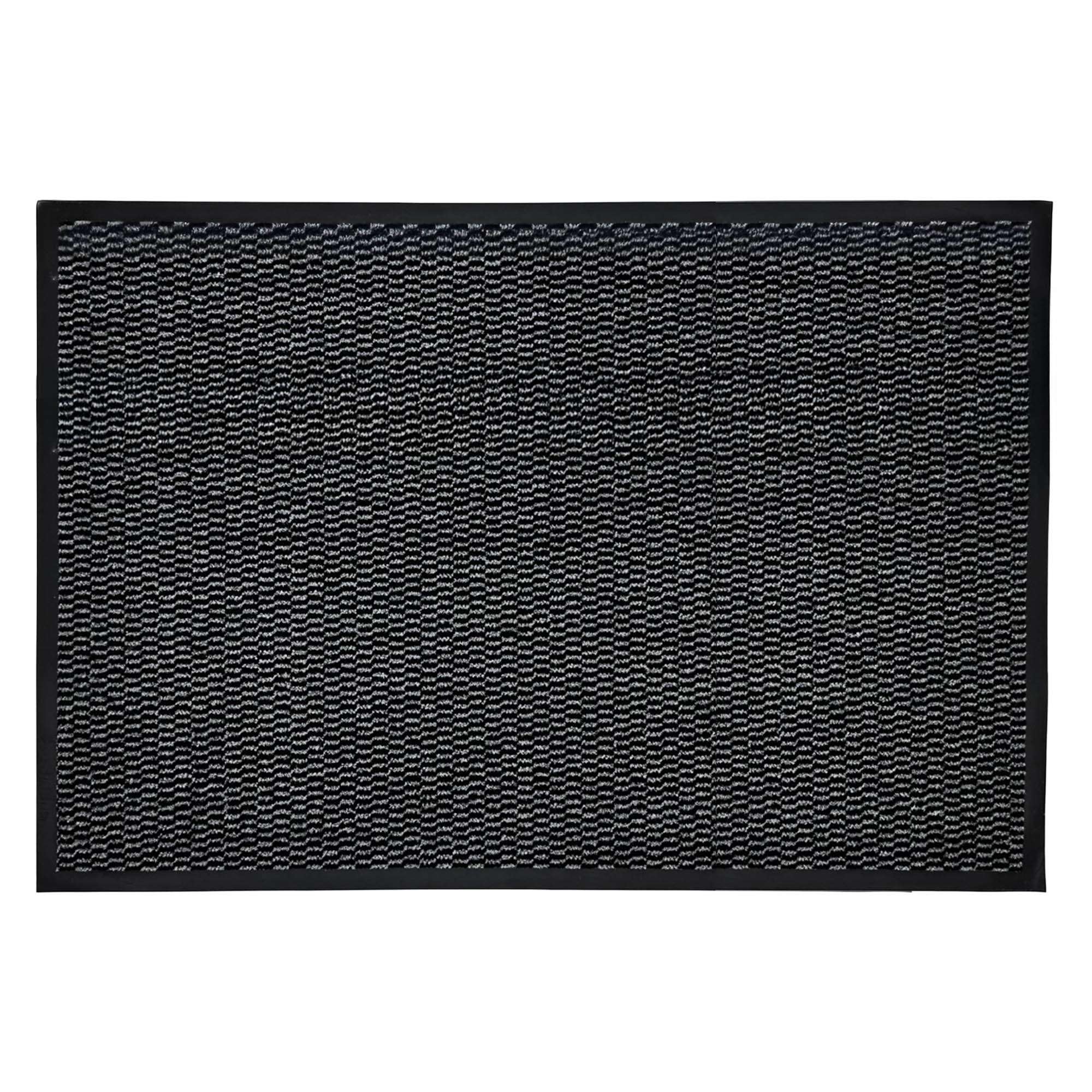 Nicoman Heavy-Duty Indoor Outdoor Door Mat – Non-Slip Rubber Backing, Low Profile Washable Entrance Rug, Absorbent & Durable Entryway Mat for Home, Office (Anthracite, 90 x 60 cm)