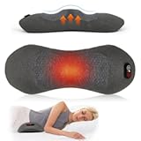 3 in 1 Rechargeable Back Massager with Heat, Height Adjustable for Bed and Chair, Electric Lumbar Support Pillow Back Massager, Relieves Deep Tissue Pain, Lumbar Wedge Cushion